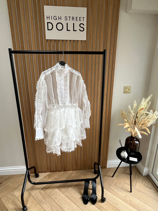 Iris Sheer White Dress