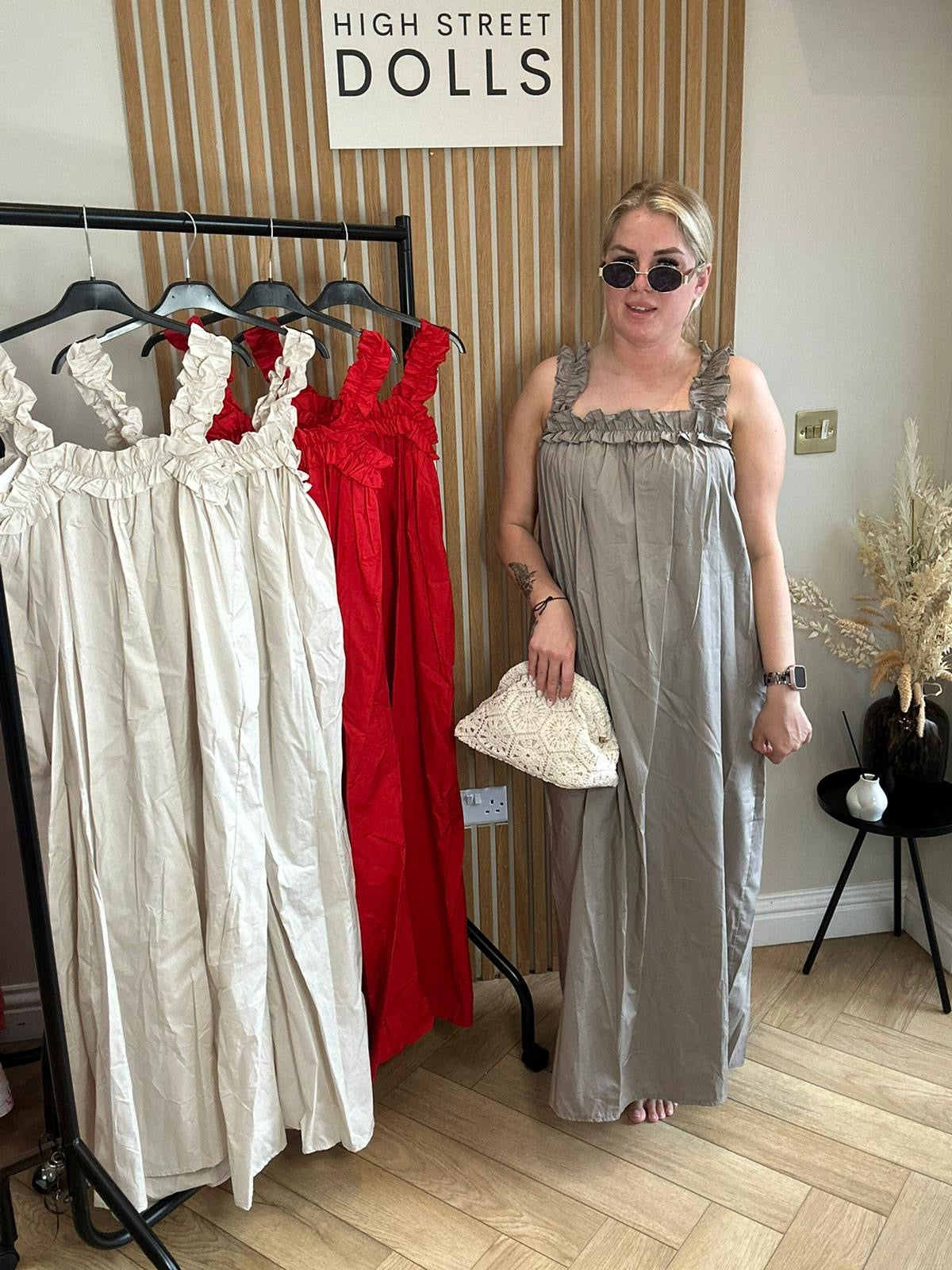 Sofia Maxi Dress Ruffle Straps Holiday Summer Outfit