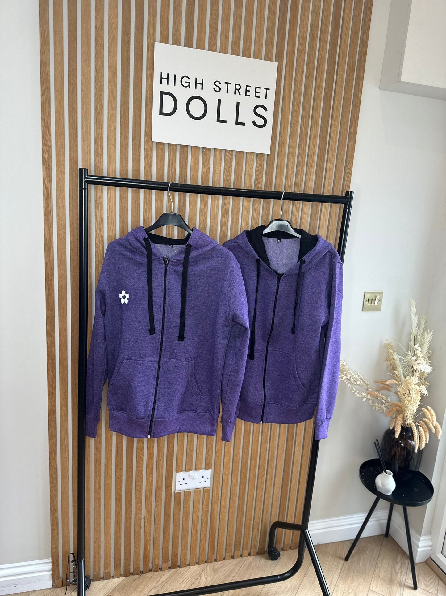 BodiBlossom Purple Zip up Hoodie Dancewear