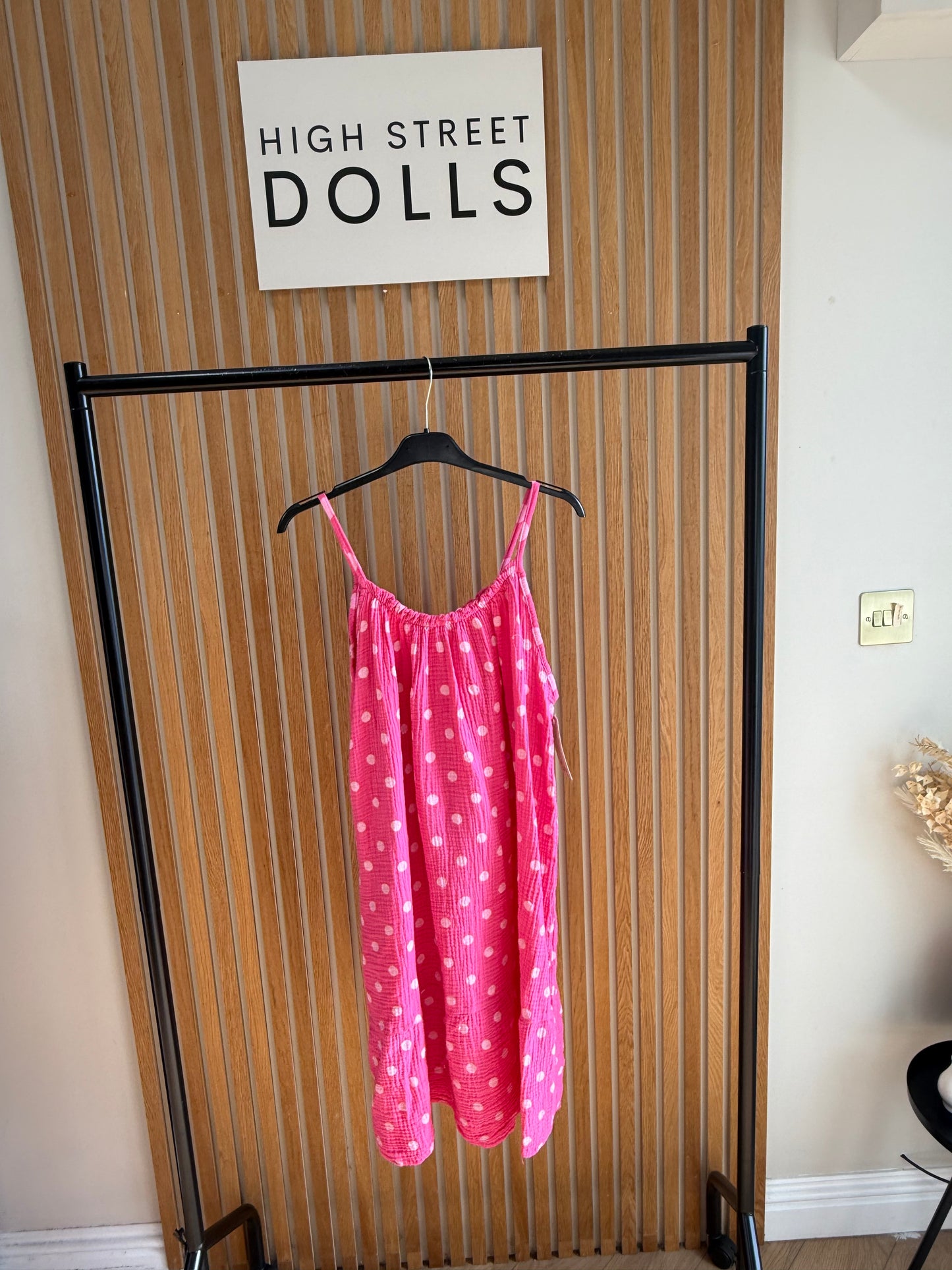 Pippa Ruffle Dress Polka Dot Print Summer Holiday Short Dress