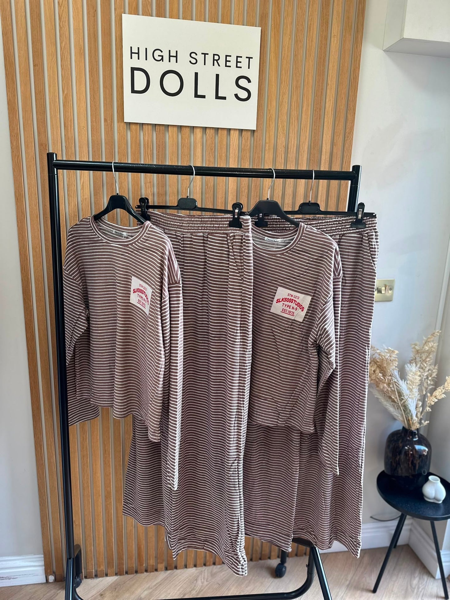 Tori Striped Lounge Set – Women’s Co-Ord Loungewear, Autumn Winter, Soft Lightweight Fabric