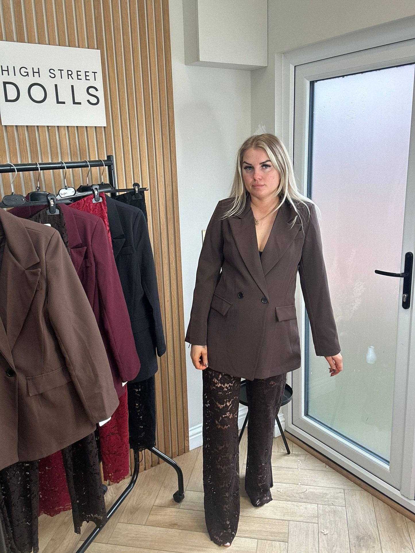 Vivian Oversized Blazer Double Breasted Daywear Evening Wear Autumn Winter