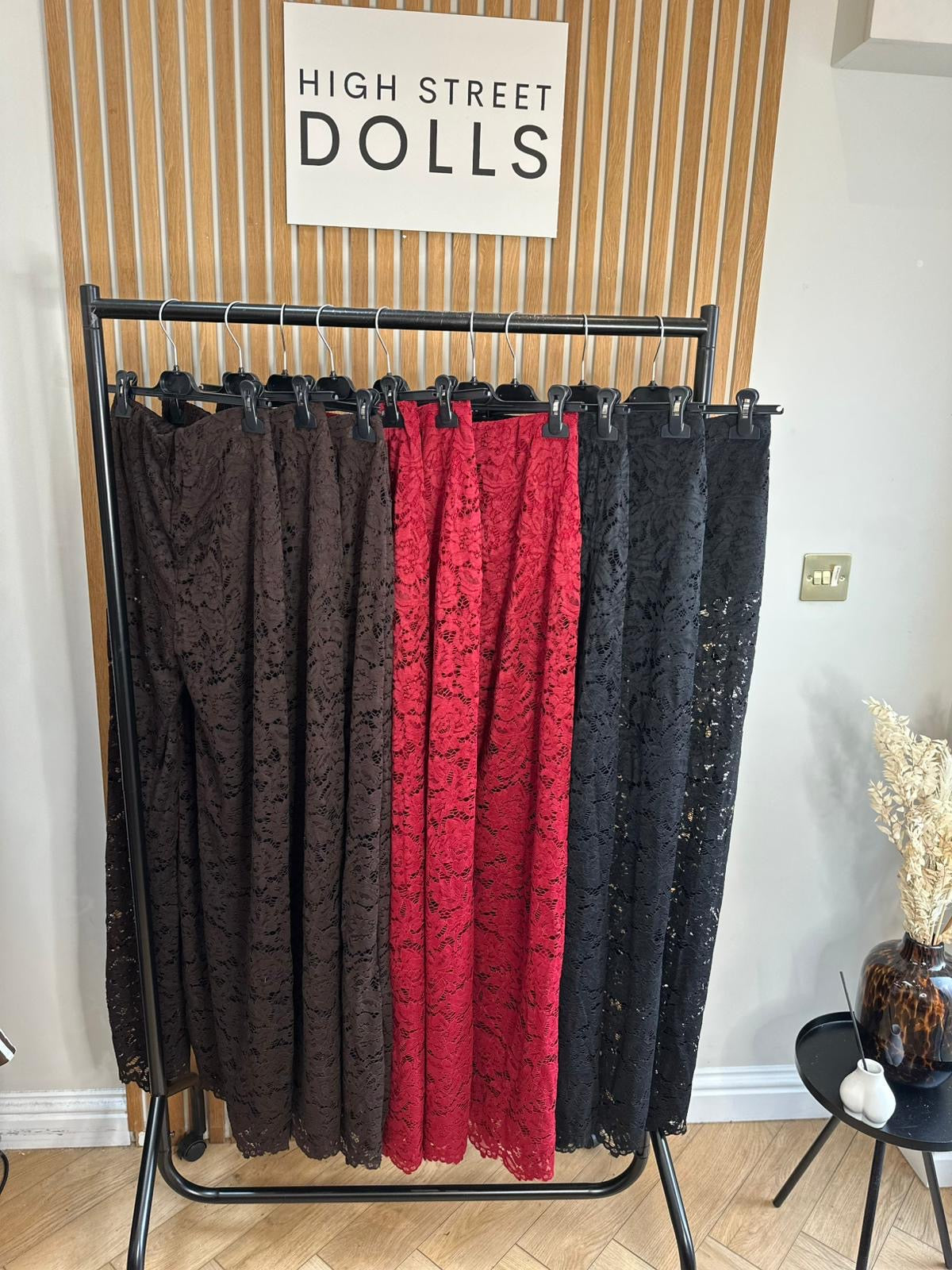 Iris Lace Flare Trousers Evening Wear Autumn Winter Built in Shorts