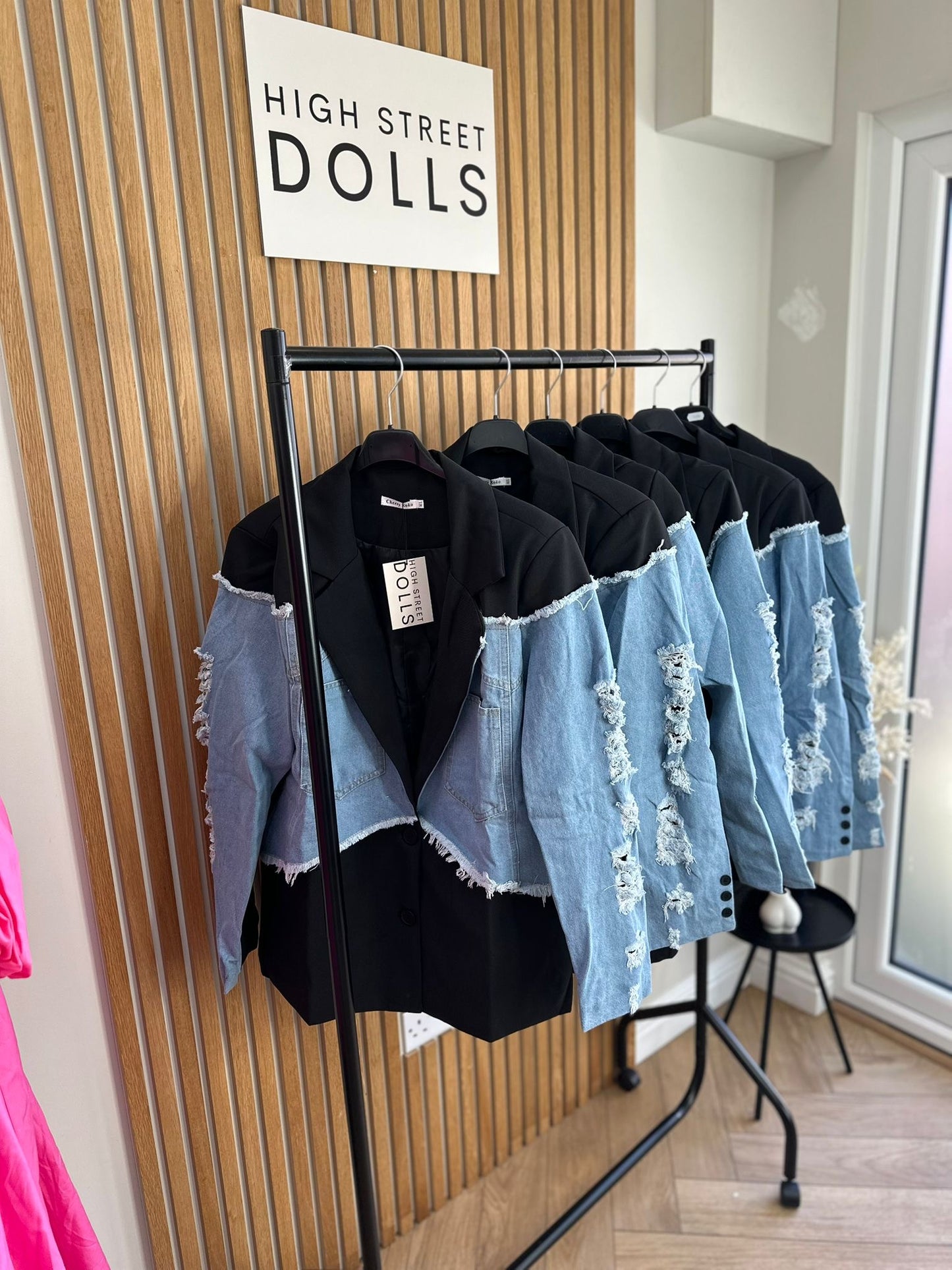 Callie Blazer Denim Sleeves Women’s Jacket