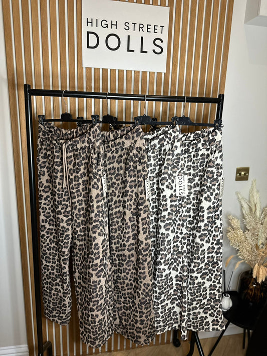 Leopard Print Trousers