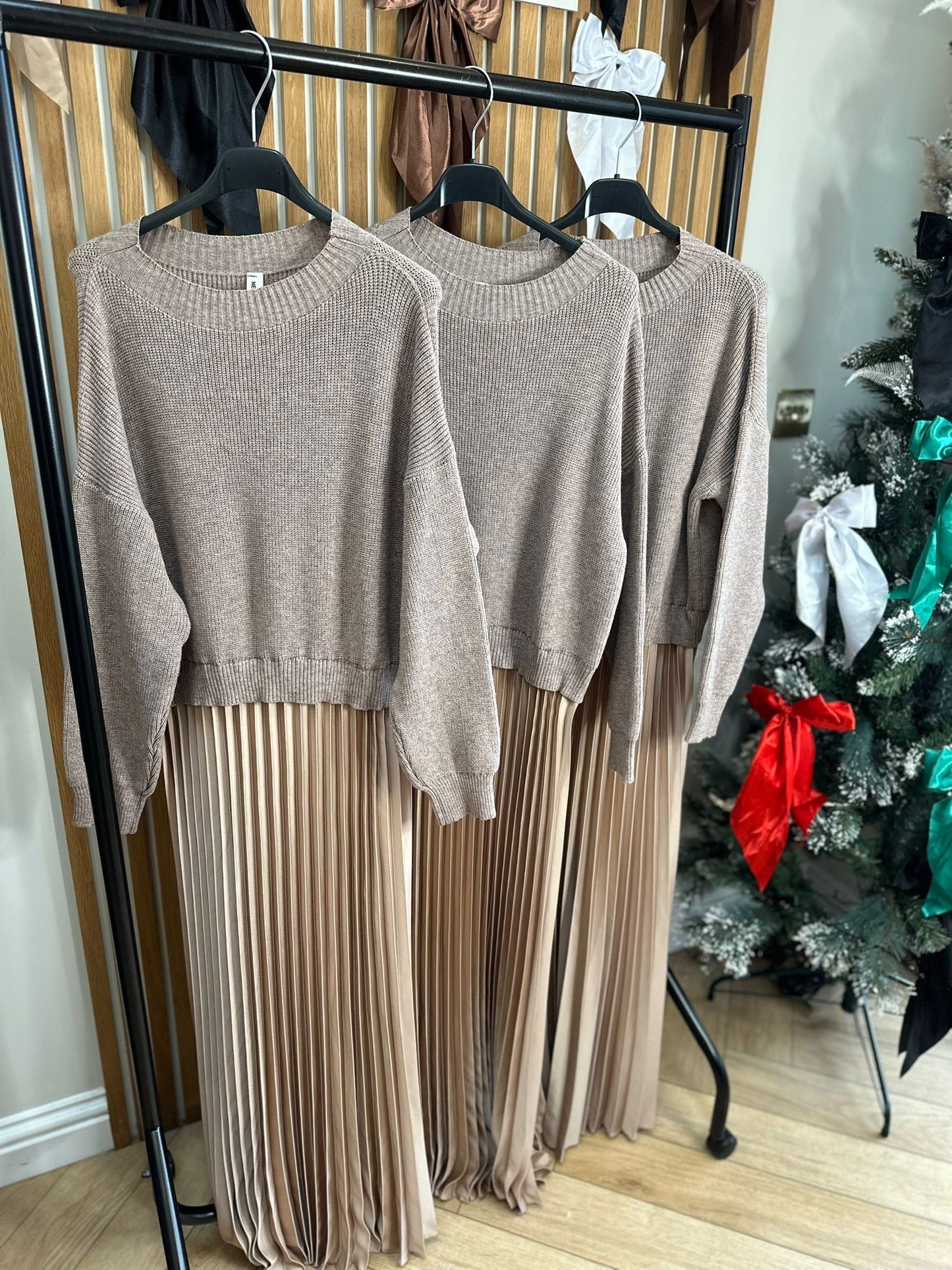 Pleated Jumper Dress