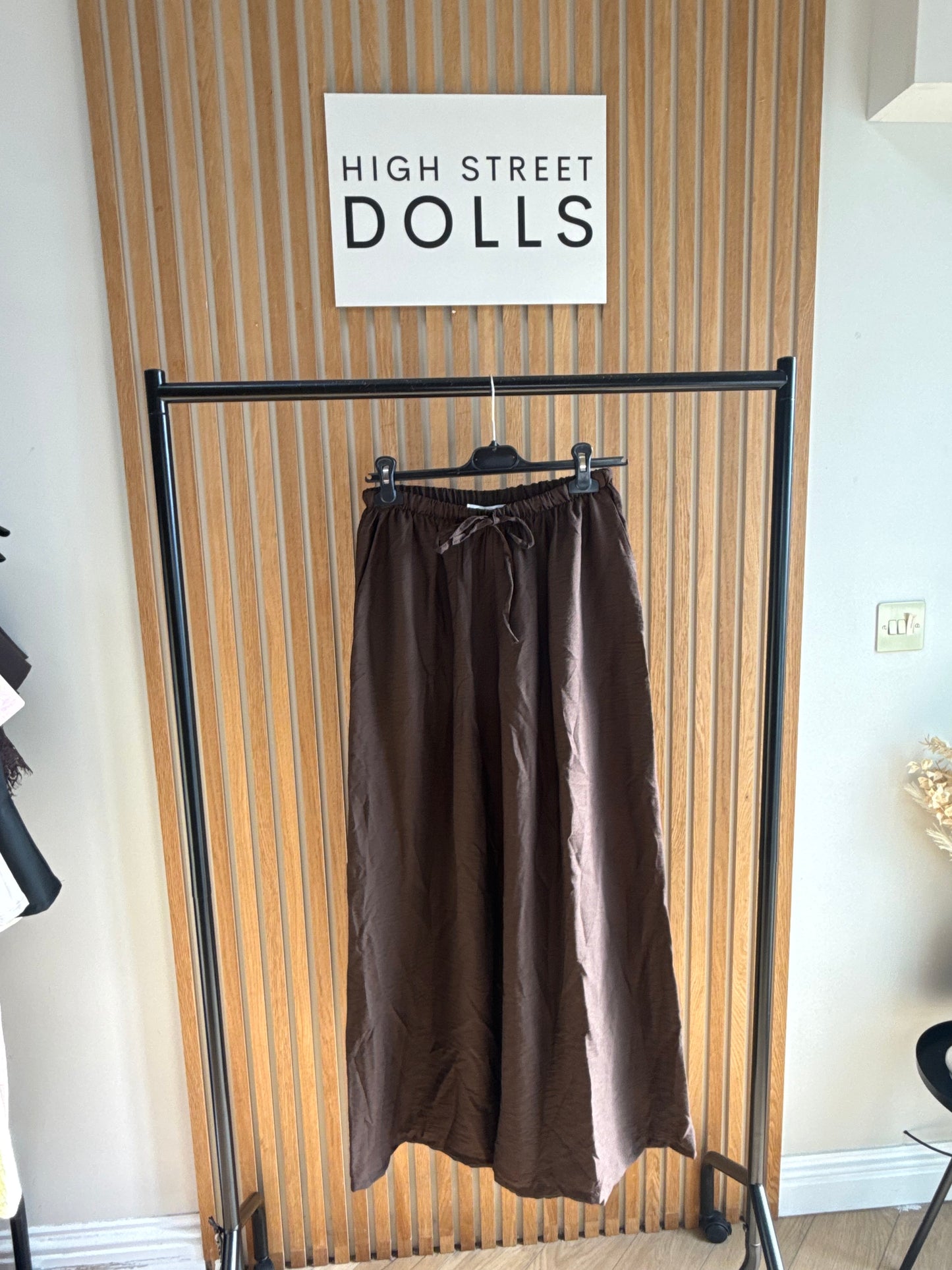 Saffron Wide Leg Trousers Light Weight Linen Style Summer