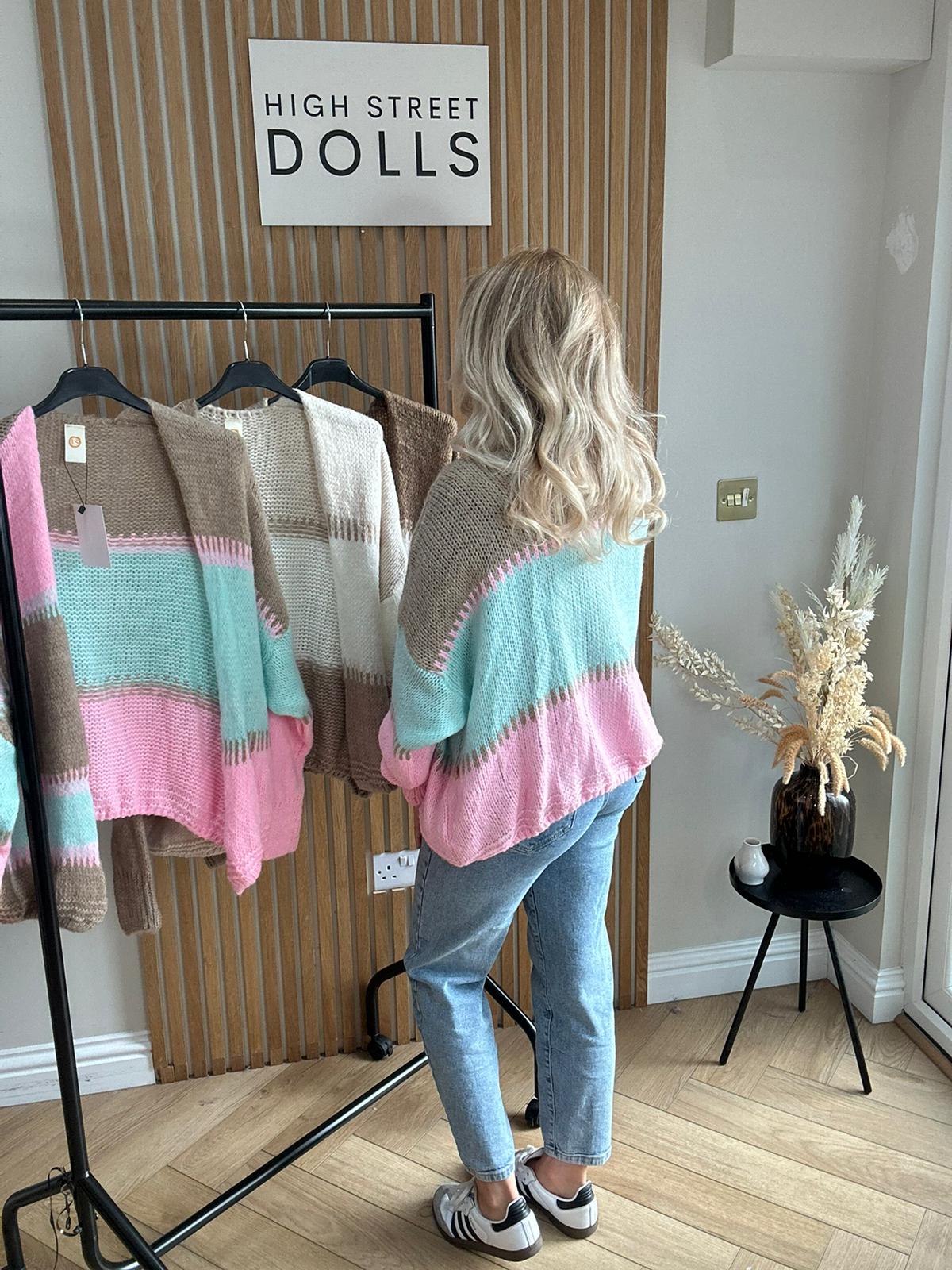 Cecilia Patchwork Knitted Cardigan