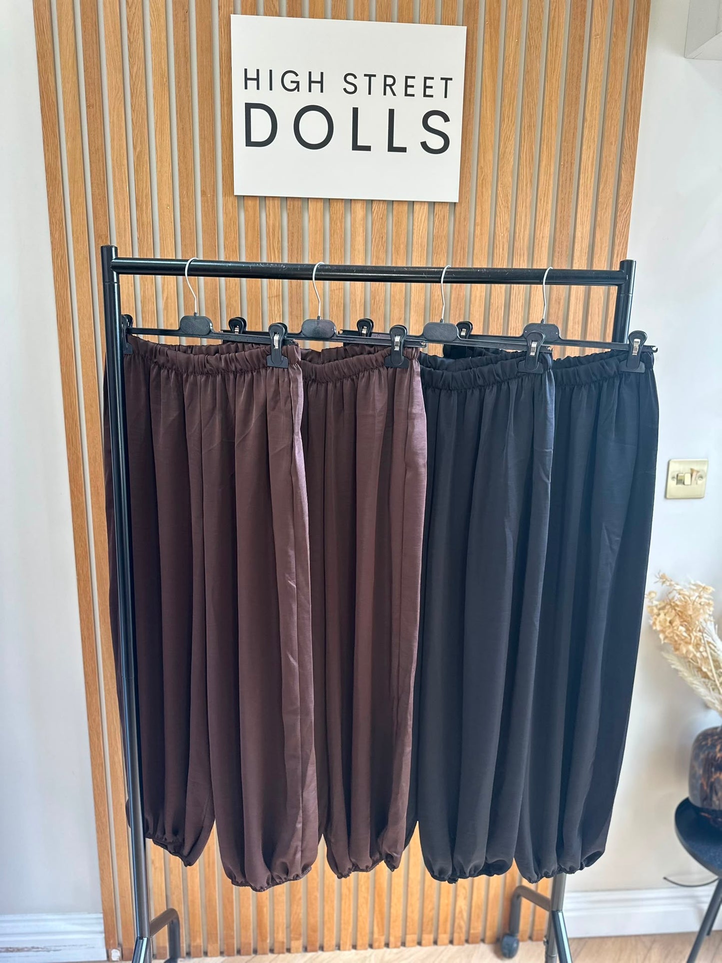 Freya Harem Trousers Women’s Satin Lightweight Boho Style Autumn Fashion Soft Silky Fabric