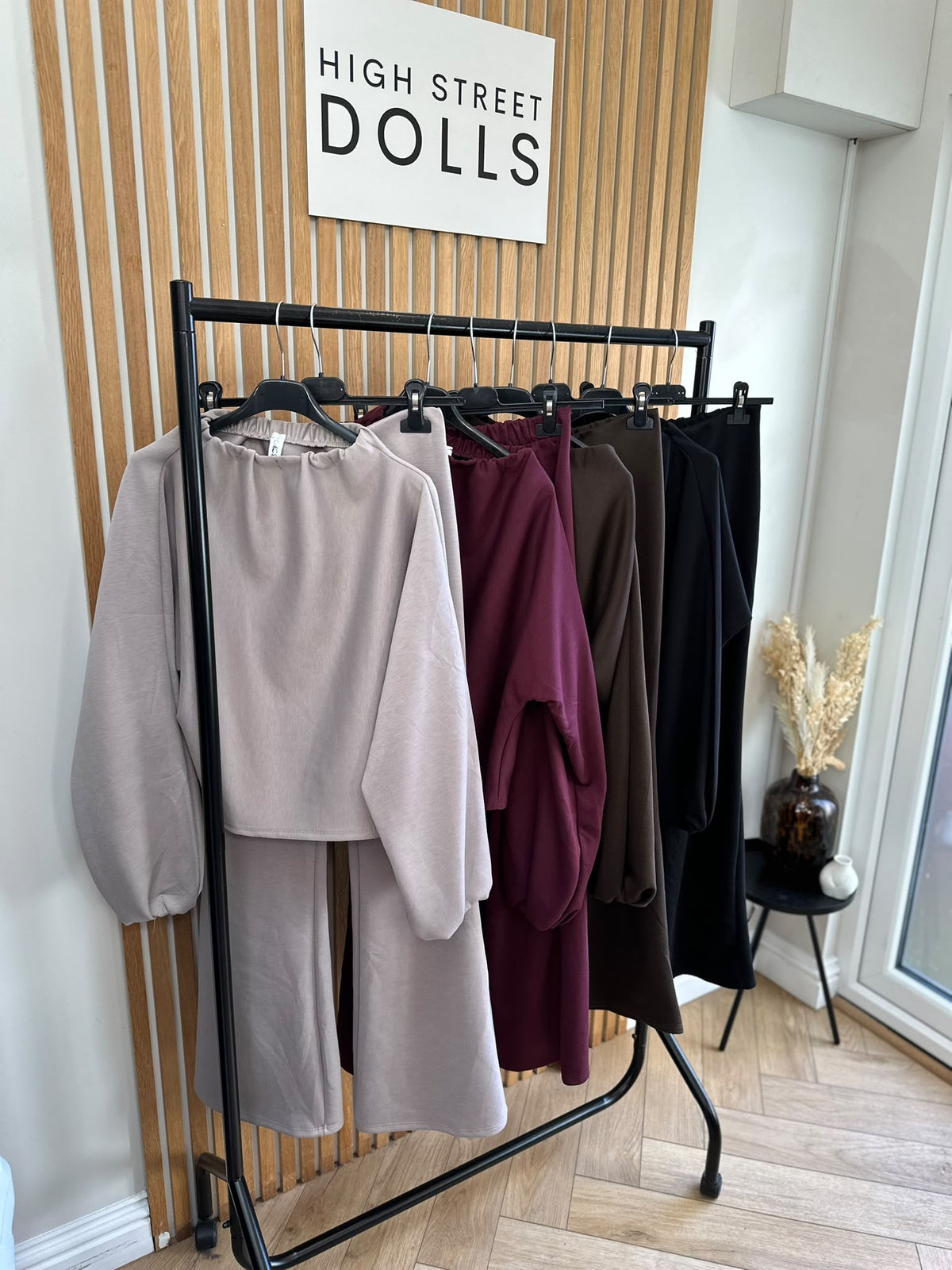 Rosalie High Neck Top & High Waisted Trouser Co-Ord Set Women’s Loungewear Autumn Winter