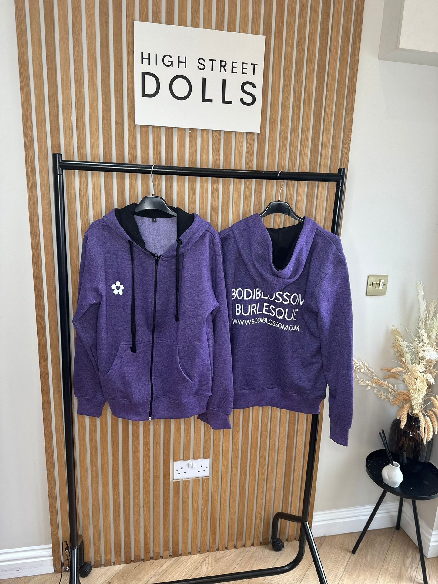 BodiBlossom Purple Zip up Hoodie Dancewear