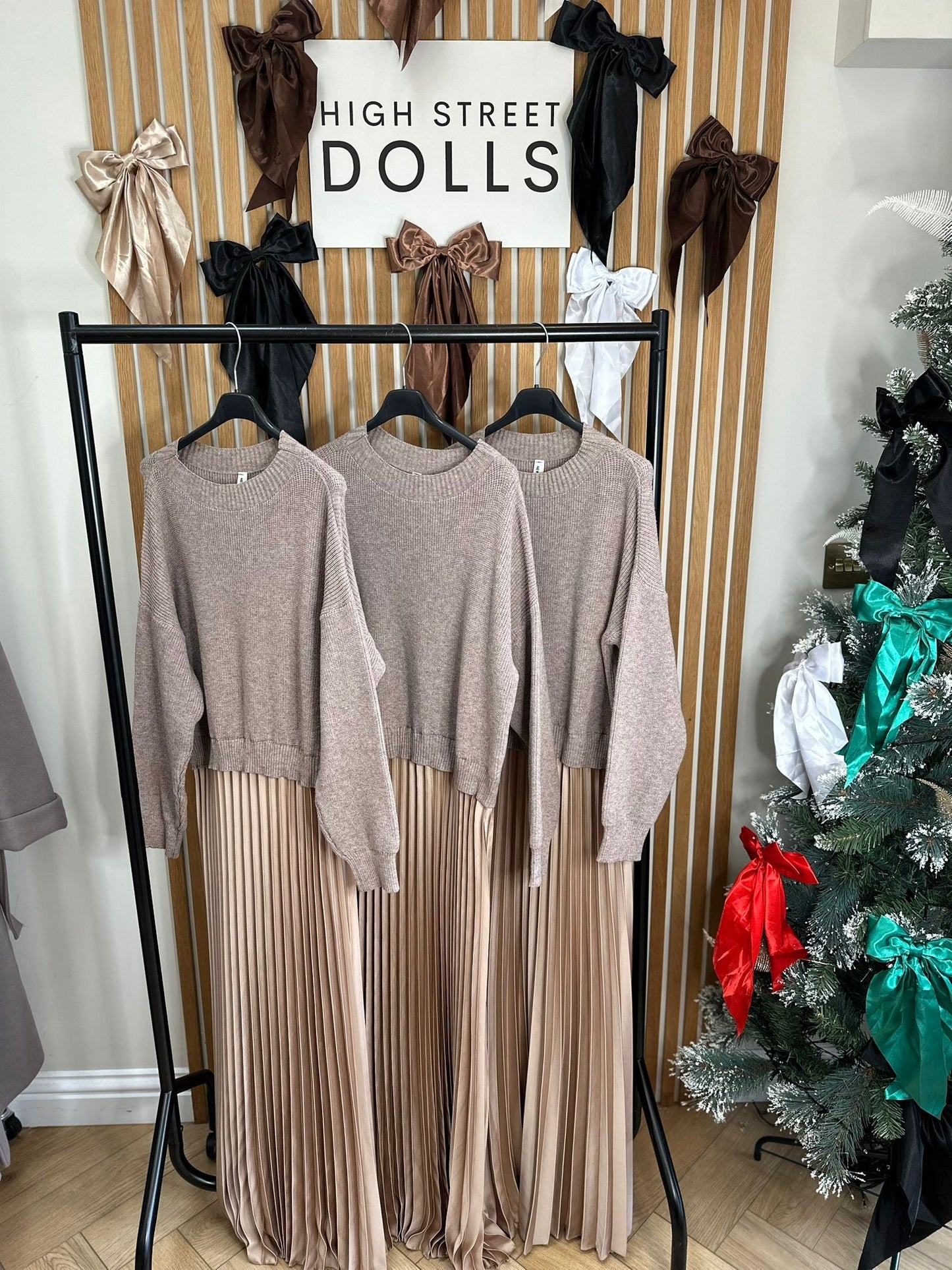 Pleated Jumper Dress