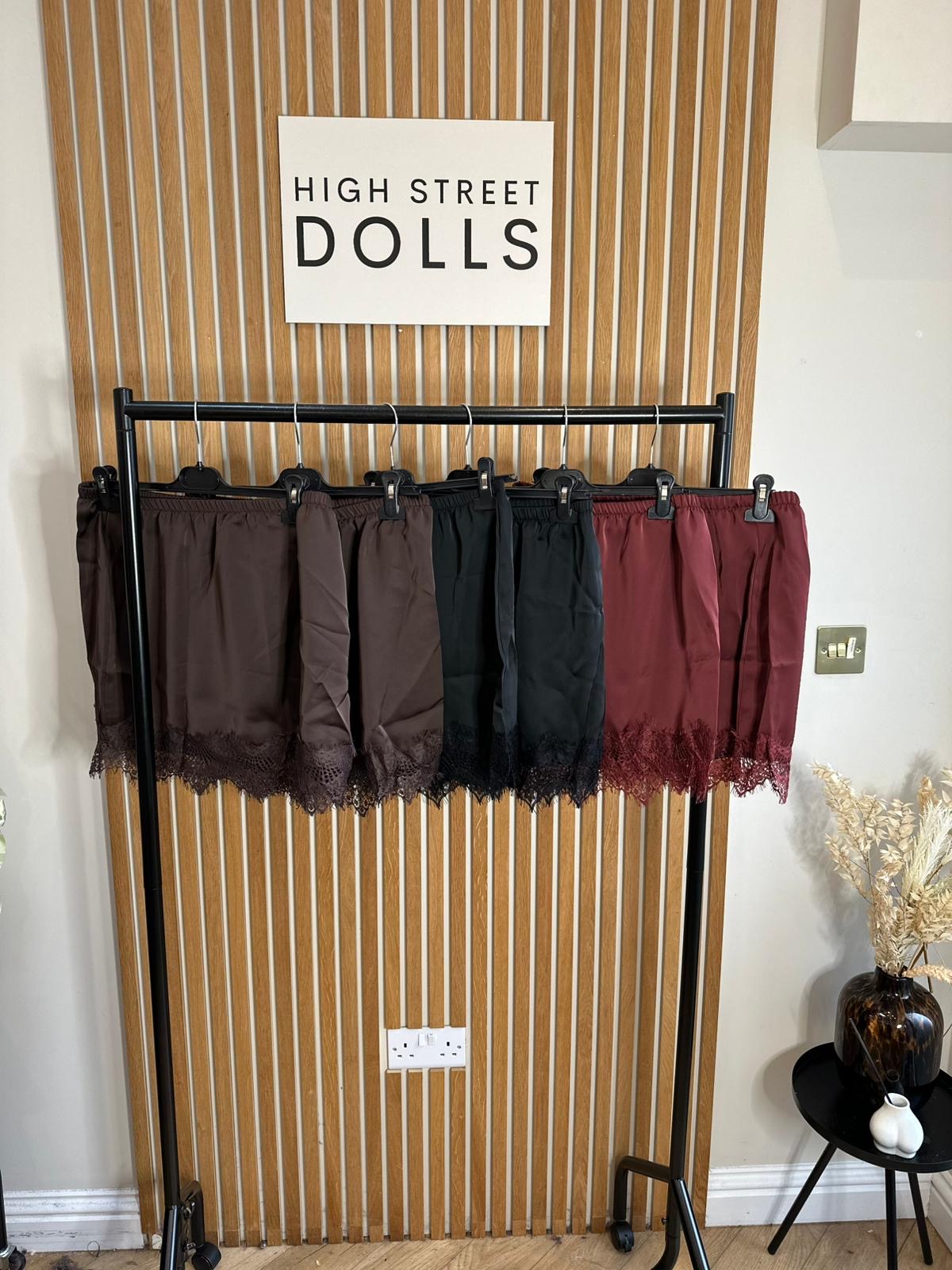 Adele Mini Skirt Lace Details  Autumn Winter Festive Christmas