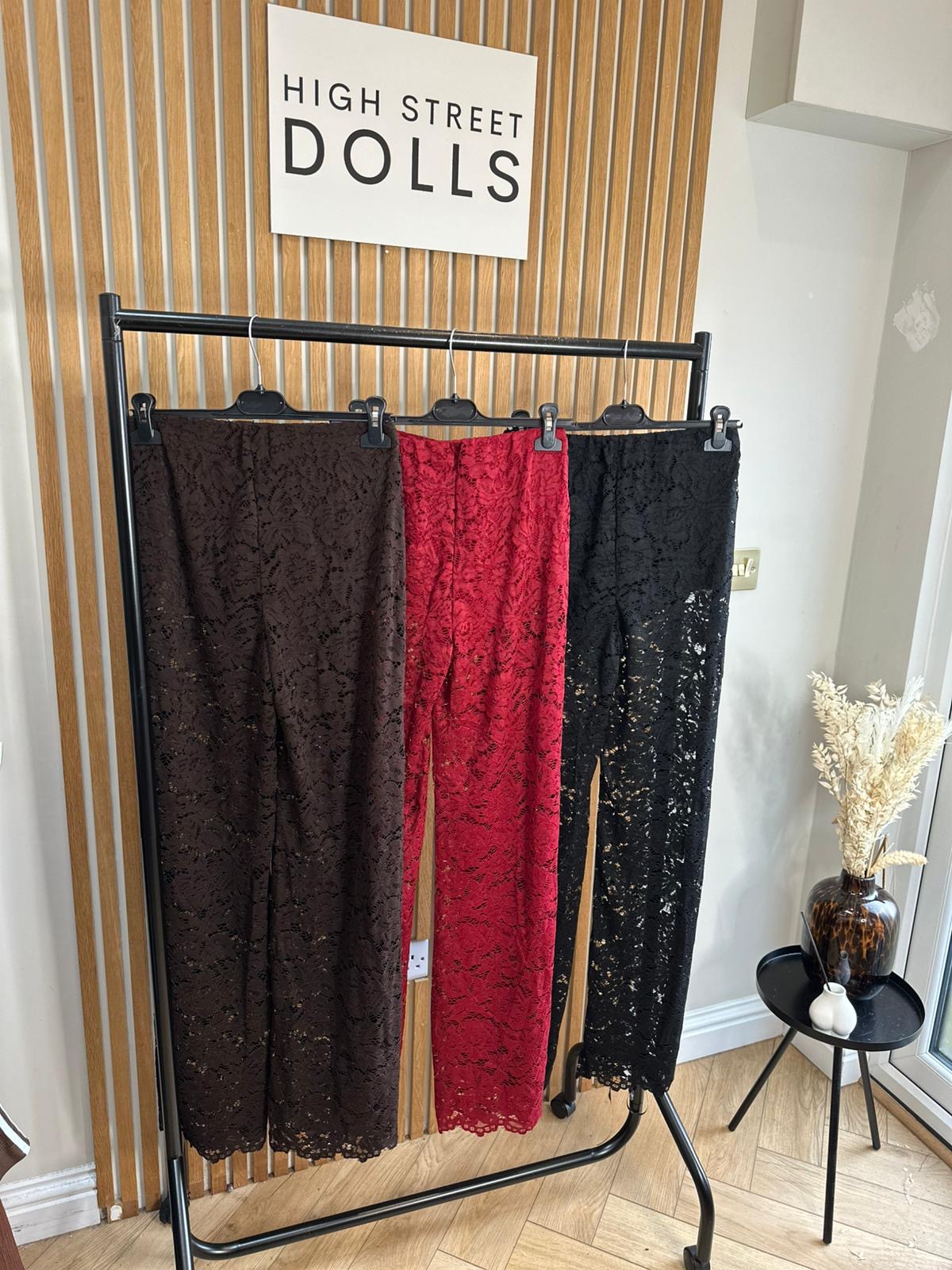 Iris Lace Flare Trousers Evening Wear Autumn Winter Built in Shorts