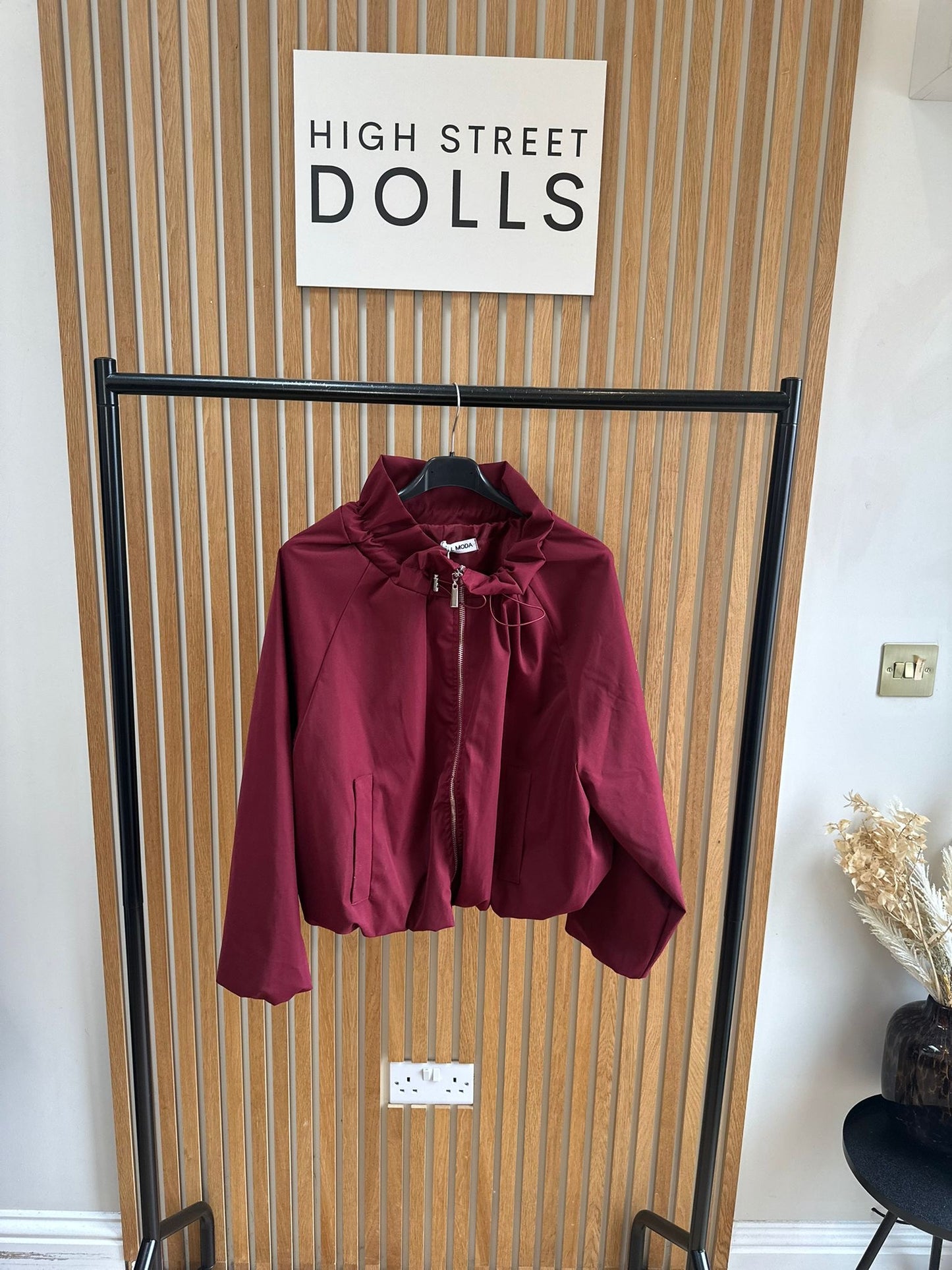 Brooke Lightweight Jacket – Women’s Cover-Up, Autumn/Winter Layer with Gathered Funnel Neckline
