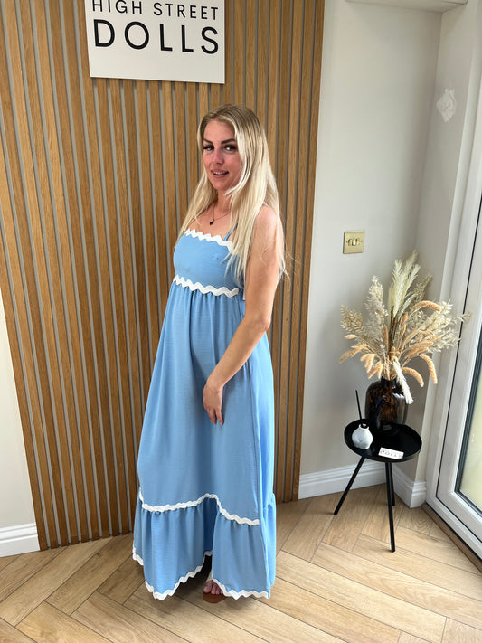 Mya Blue Maxi Dress