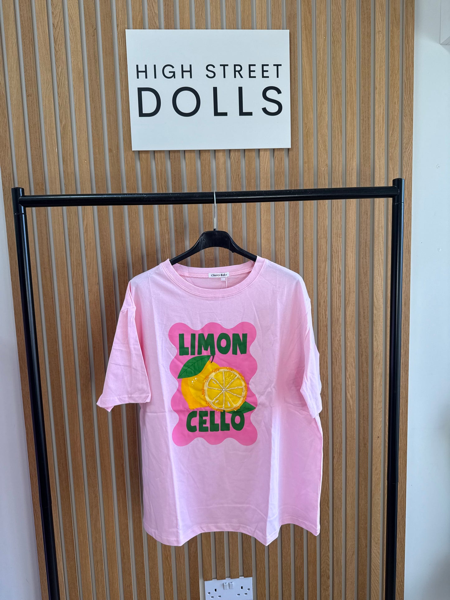 Leighla T Shirt Lemon Print Short Sleeves Spring Summer
