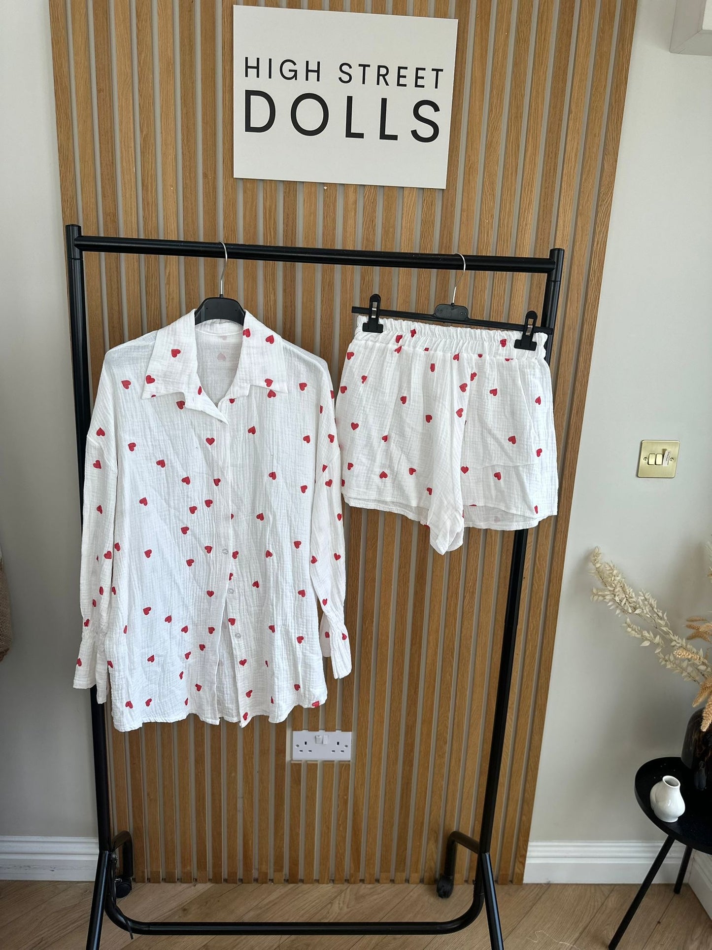 Laila Heart Cheesecloth Pyjamas Loungewear Sleepwear