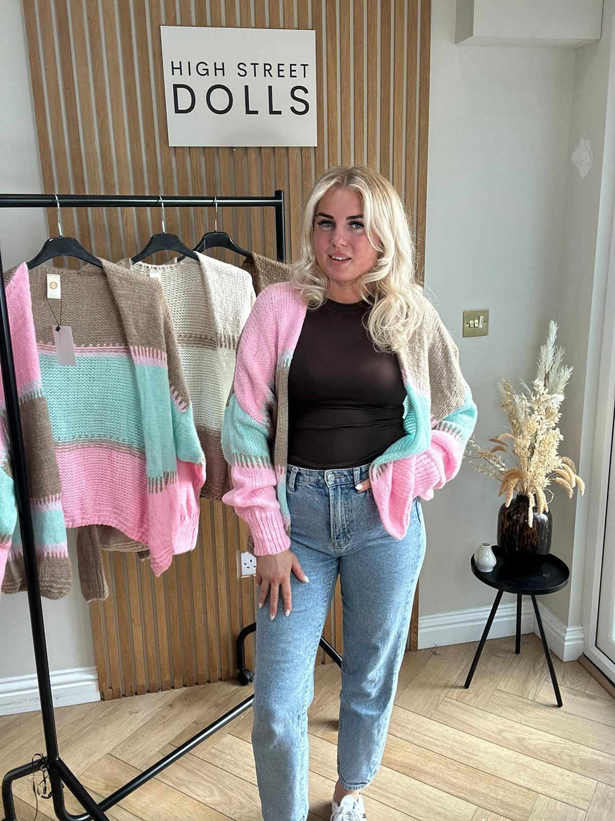 Cecilia Patchwork Knitted Cardigan