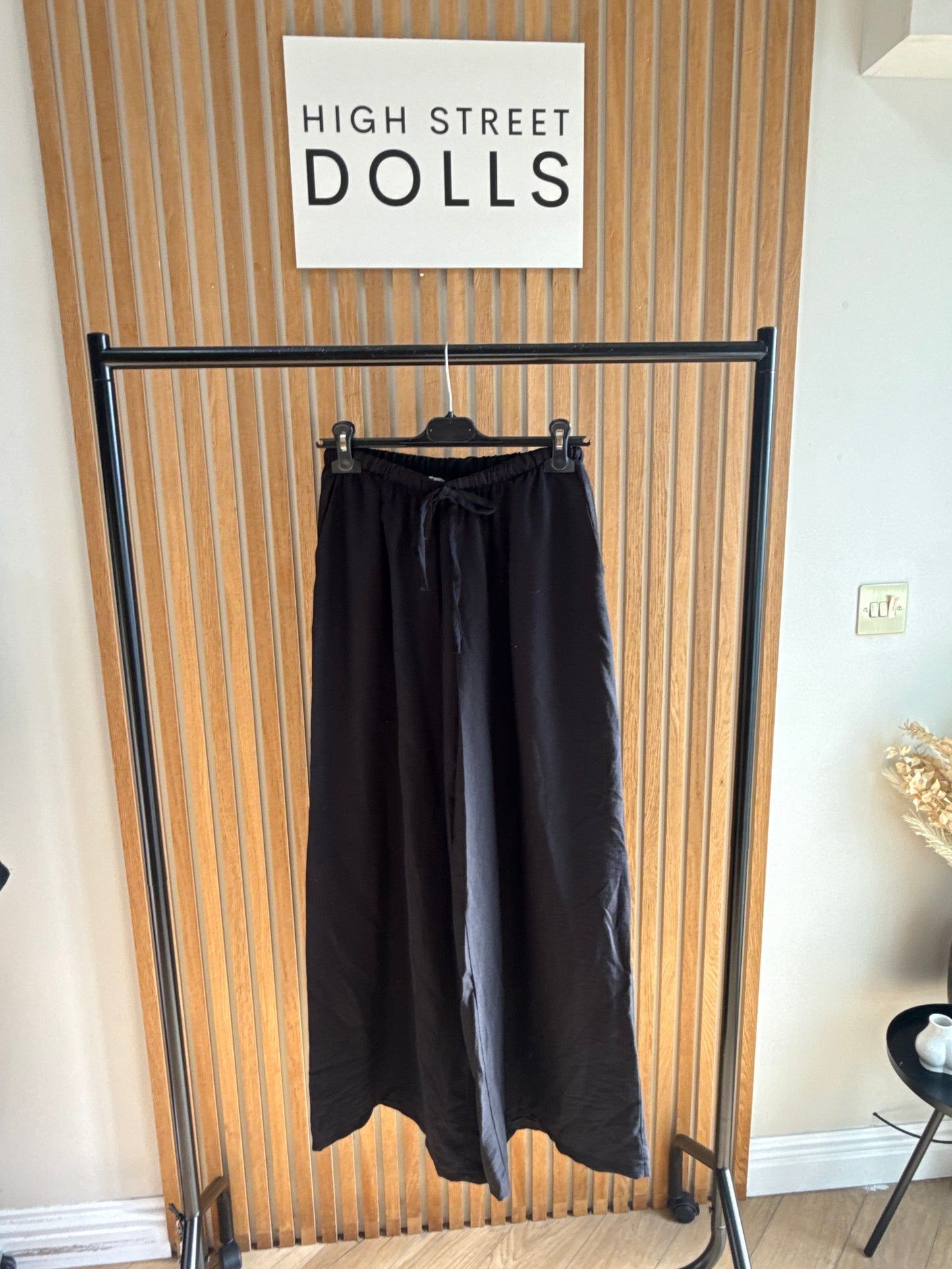 Saffron Wide Leg Trousers Light Weight Linen Style Summer