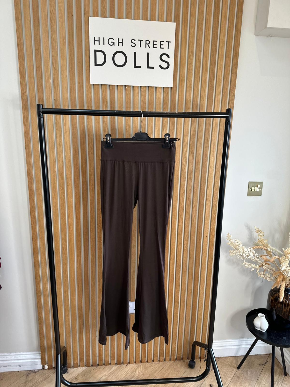 Erin Lycra Flare Trousers Fitted Leggings Activewear Autumn Winter