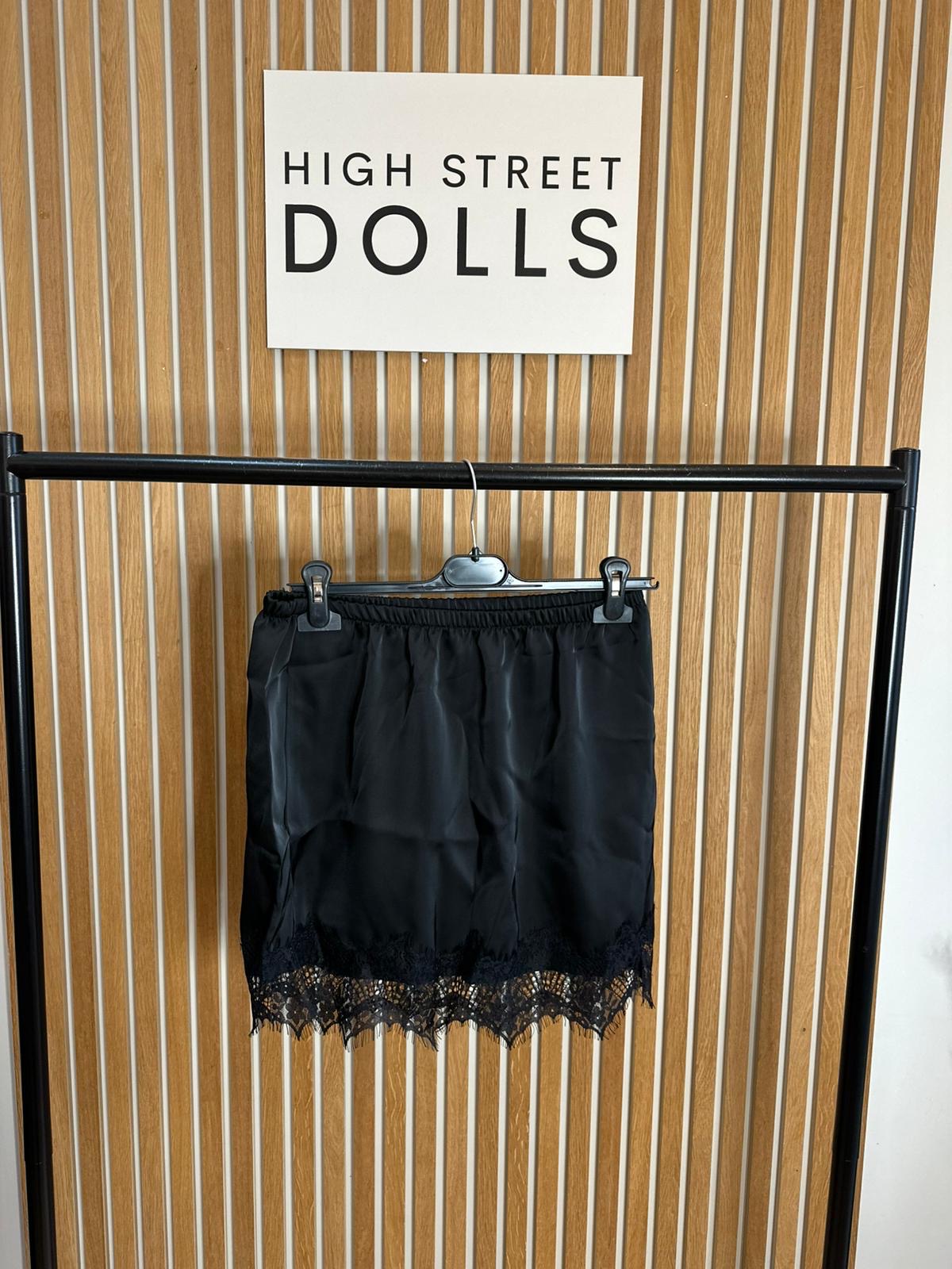 Adele Mini Skirt Lace Details  Autumn Winter Festive Christmas