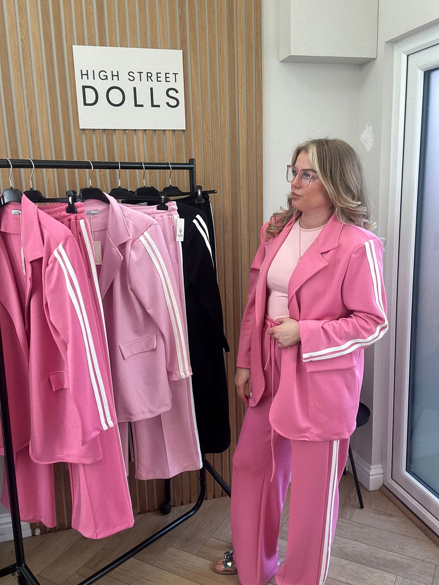 Effie Women’s Blazer and Trouser Co Ord Two piece Spring Summer Tracksuit Women’s Suits Streetwear