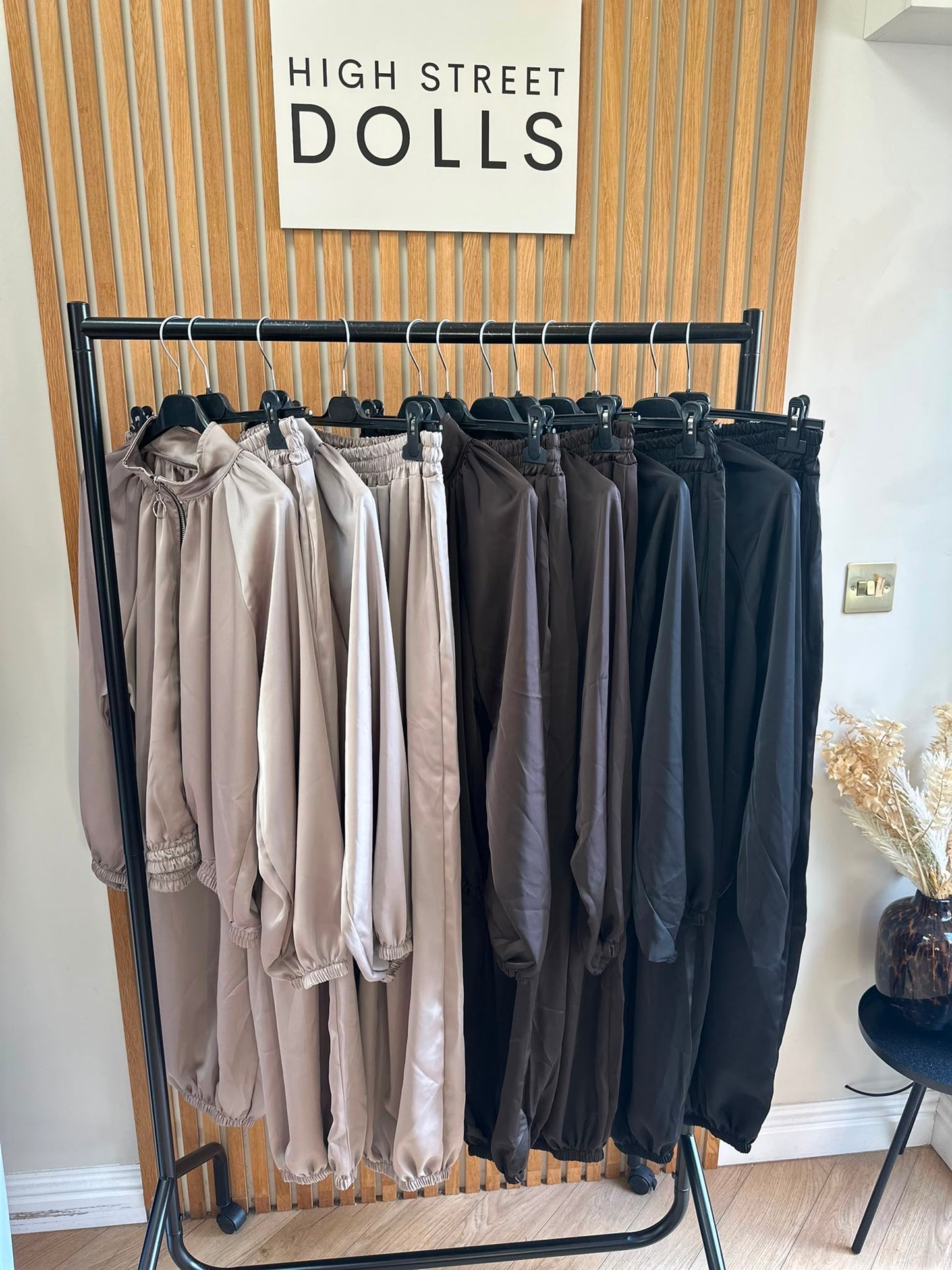 Blair Satin Harem Tracksuit Two-Piece Bomber Jacket Style Co-Ord, Silky Satin Material Autumn Loungewear
