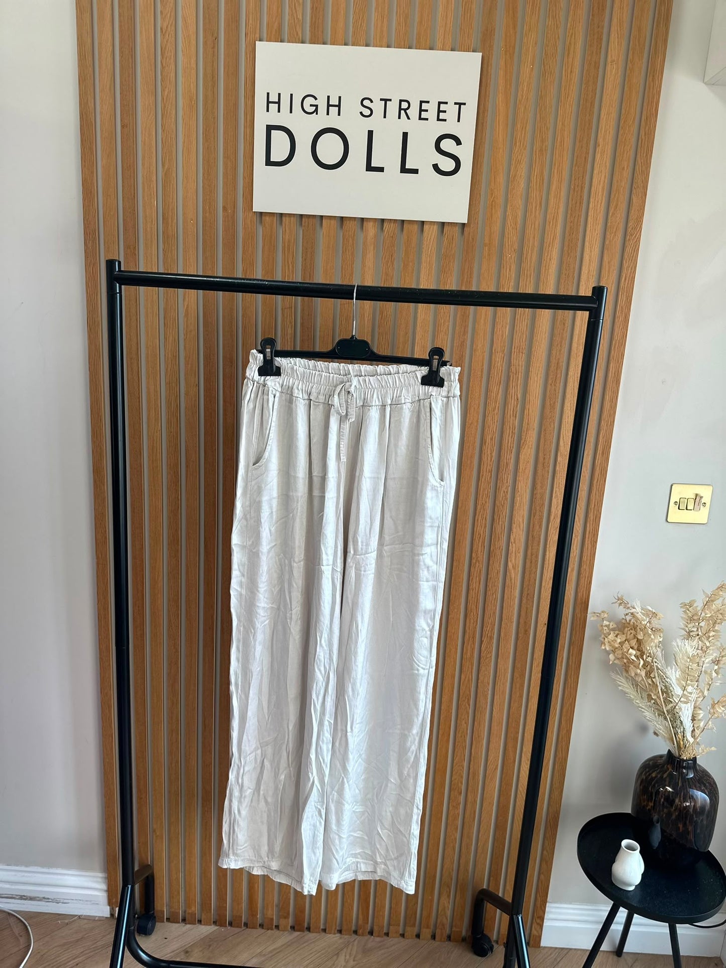 Mica LUX Wide Leg Trousers Satin  Style Summer Holiday