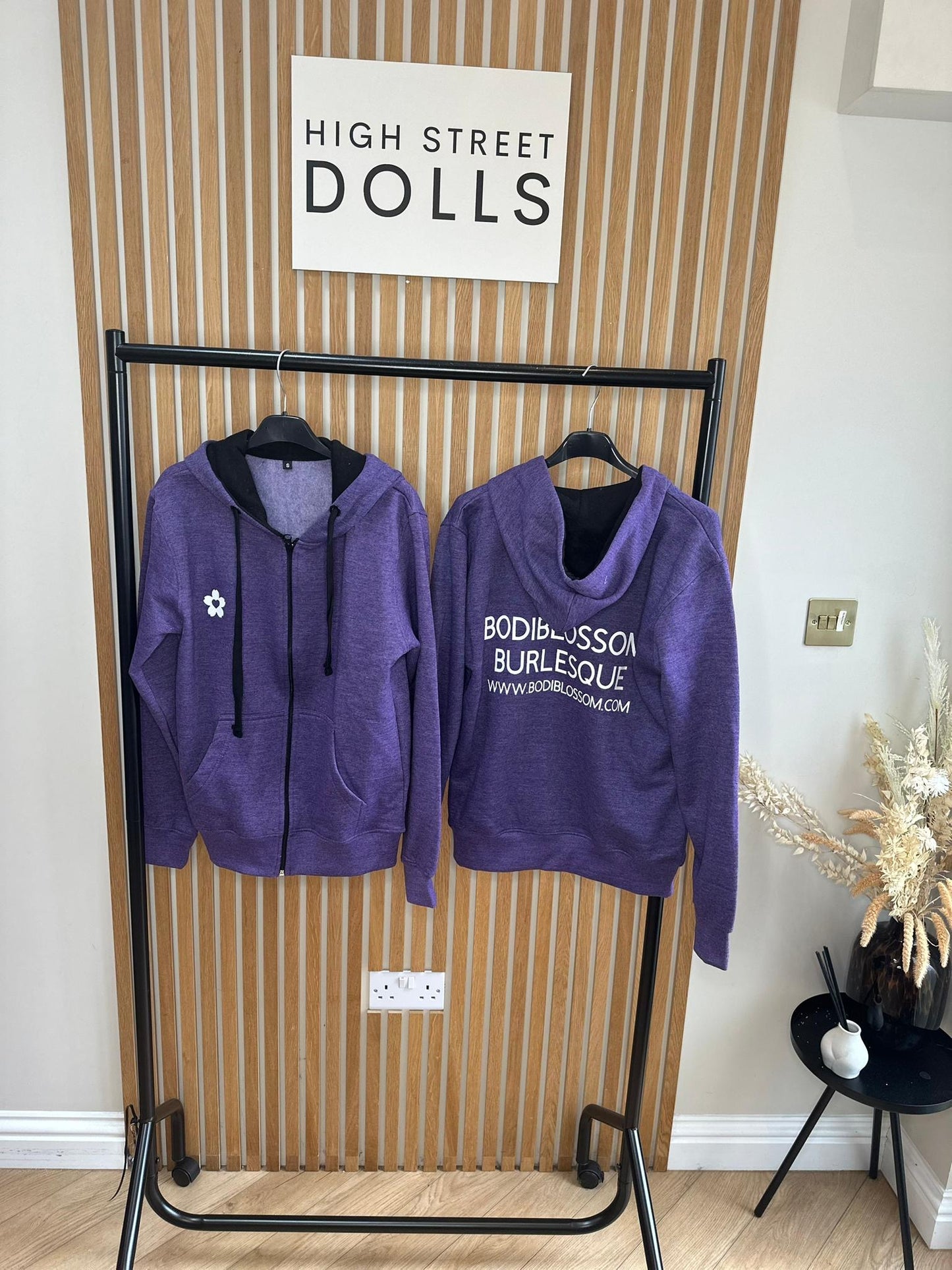 BodiBlossom Purple Zip up Hoodie Dancewear