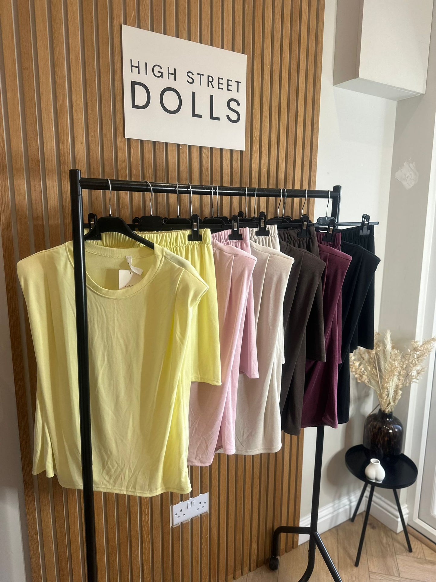 Amber Sleeveless Top and Shorts Lounge Set Holiday Spring Summer Women’s two piece co-ord Trending Shoulder Pads