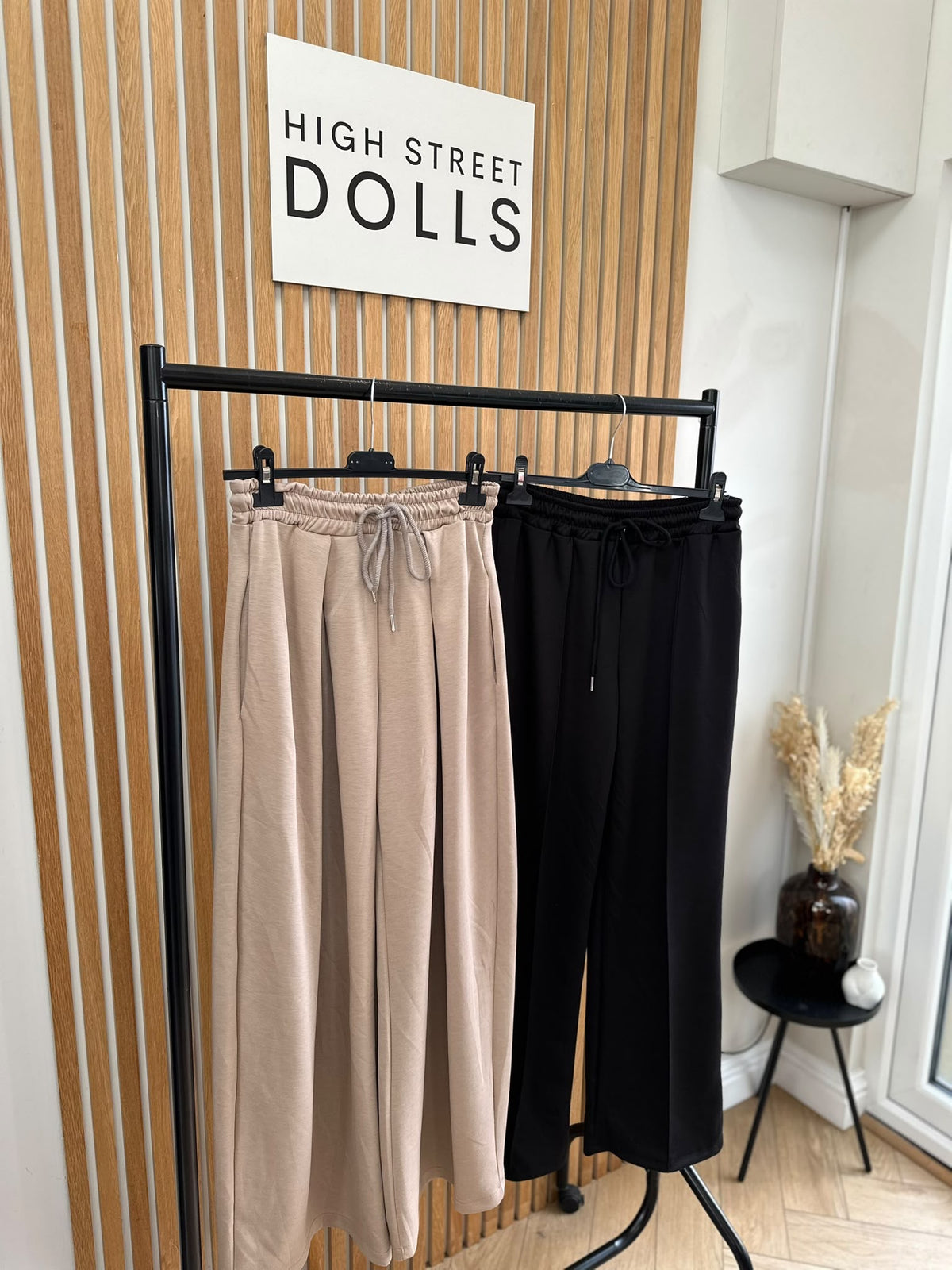 Evie Women’s Wide Leg Trousers Joggers with Drawstring Waist – Autumn Winter