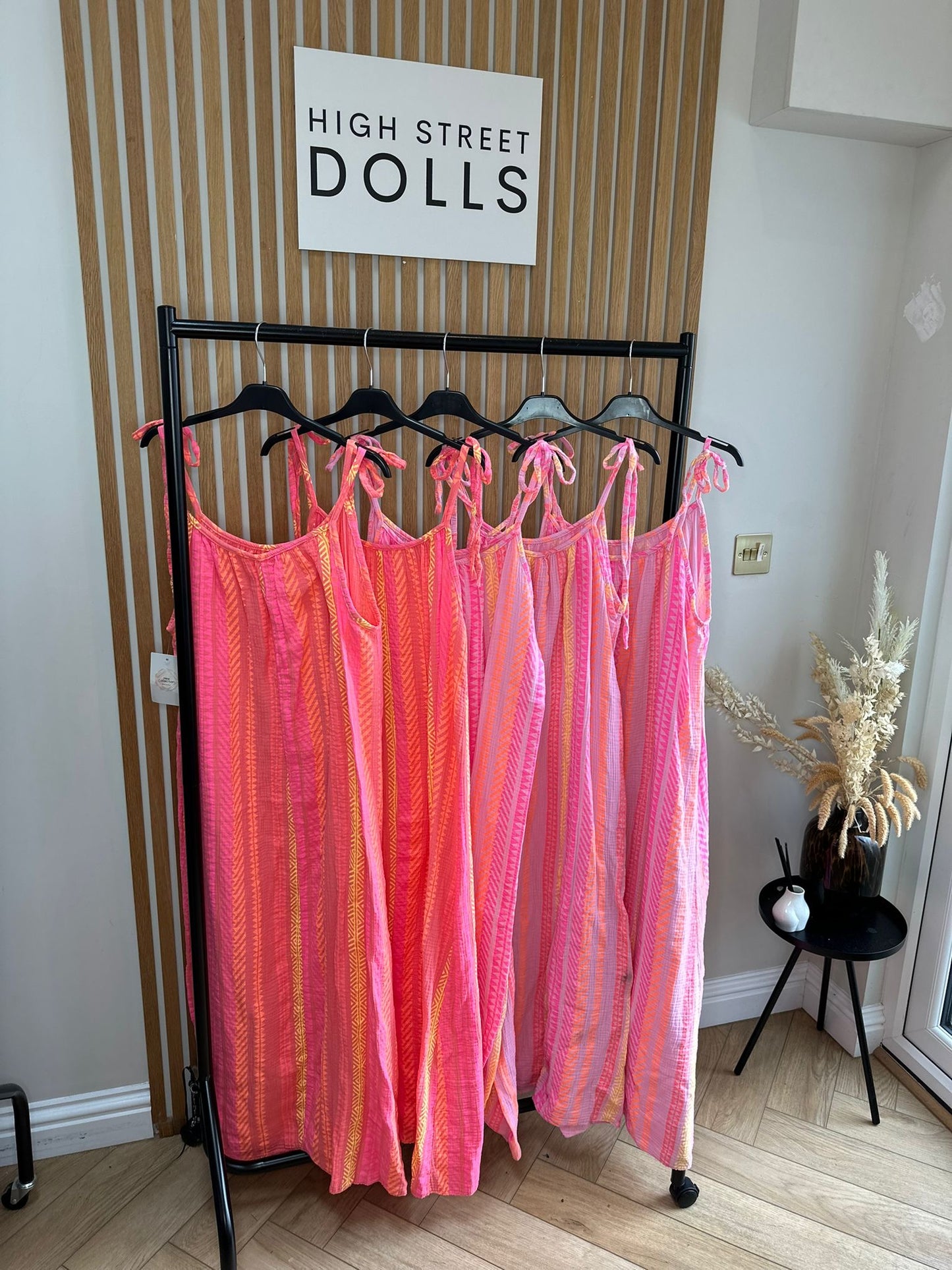 Daphne Printed Dress Maxi Length Stripe Print Holiday Summer