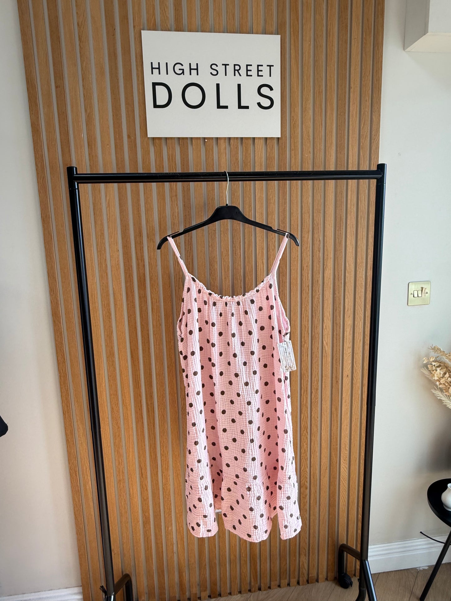 Pippa Ruffle Dress Polka Dot Print Summer Holiday Short Dress