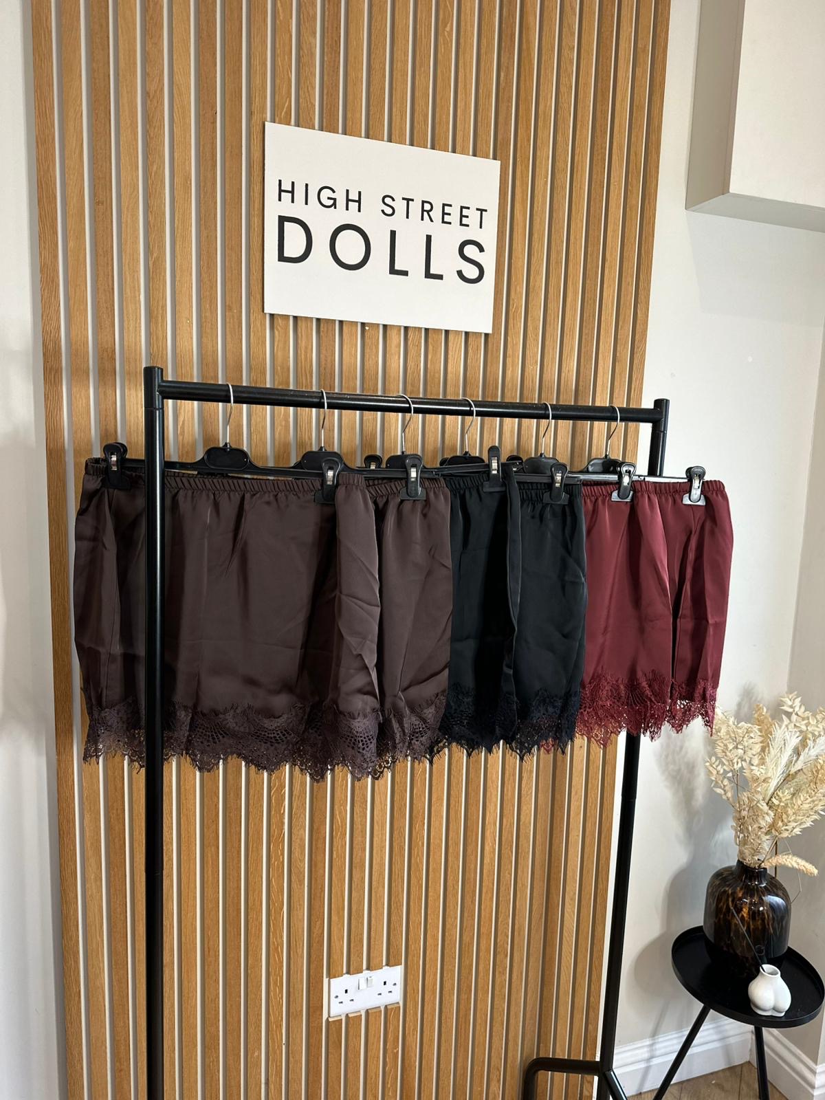 Adele Mini Skirt Lace Details  Autumn Winter Festive Christmas