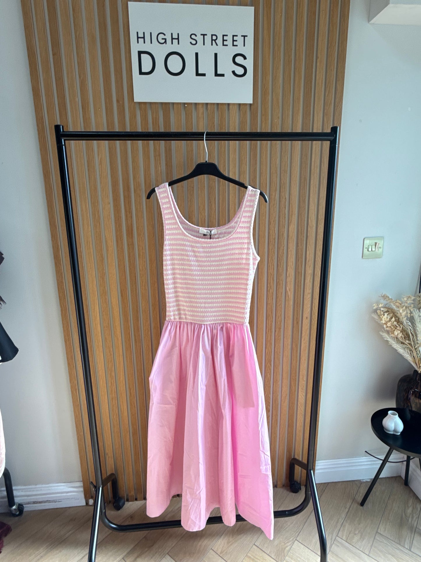 Sophia Maxi Dress Stripe Longline Gathered Skirt Ruffles Stretch Summer Holiday