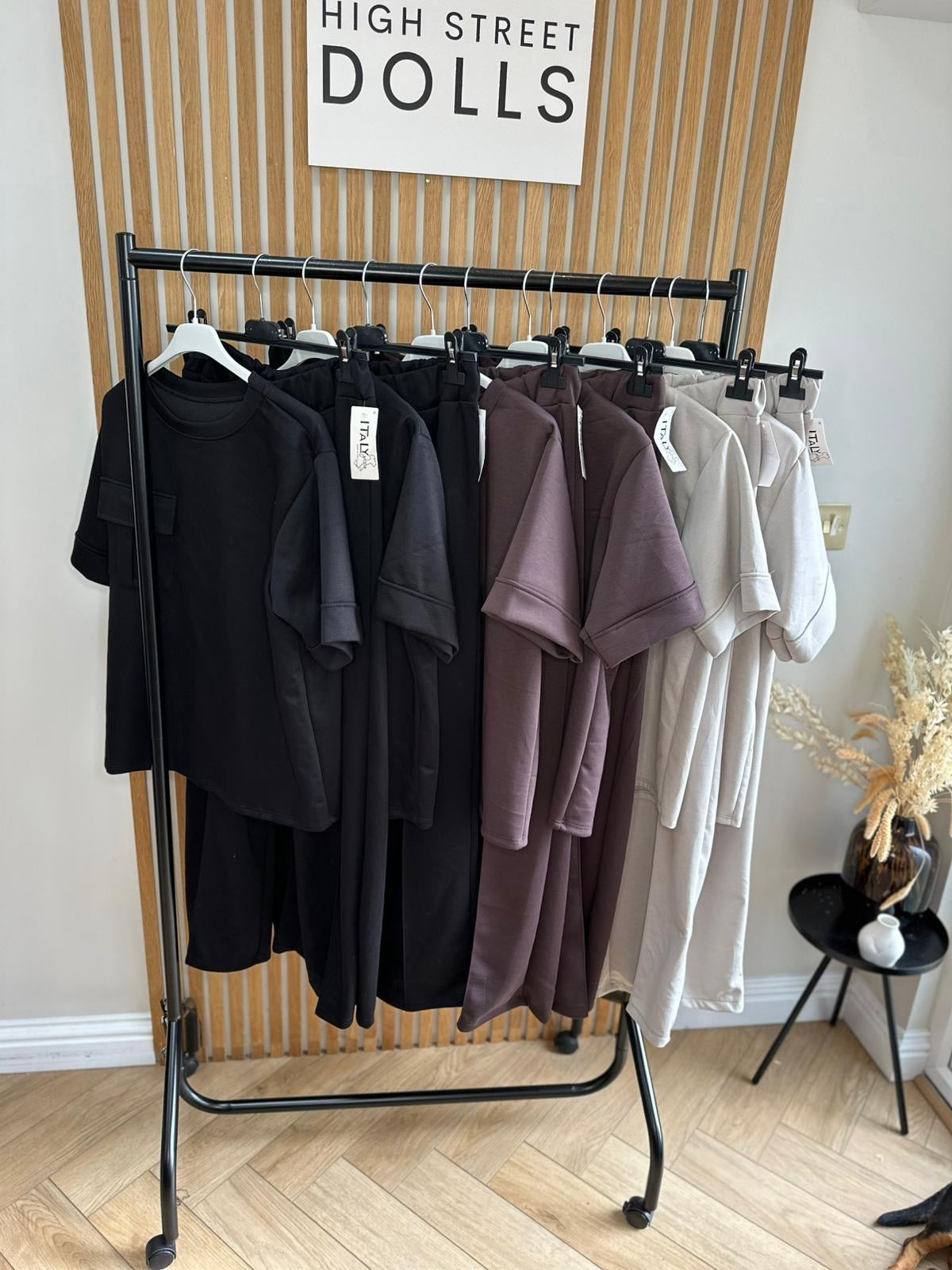 Piper Lounge Set T shirt with Wide leg Trousers Combat Pocket Tracksuit Loungewear Two Piece Co Ord