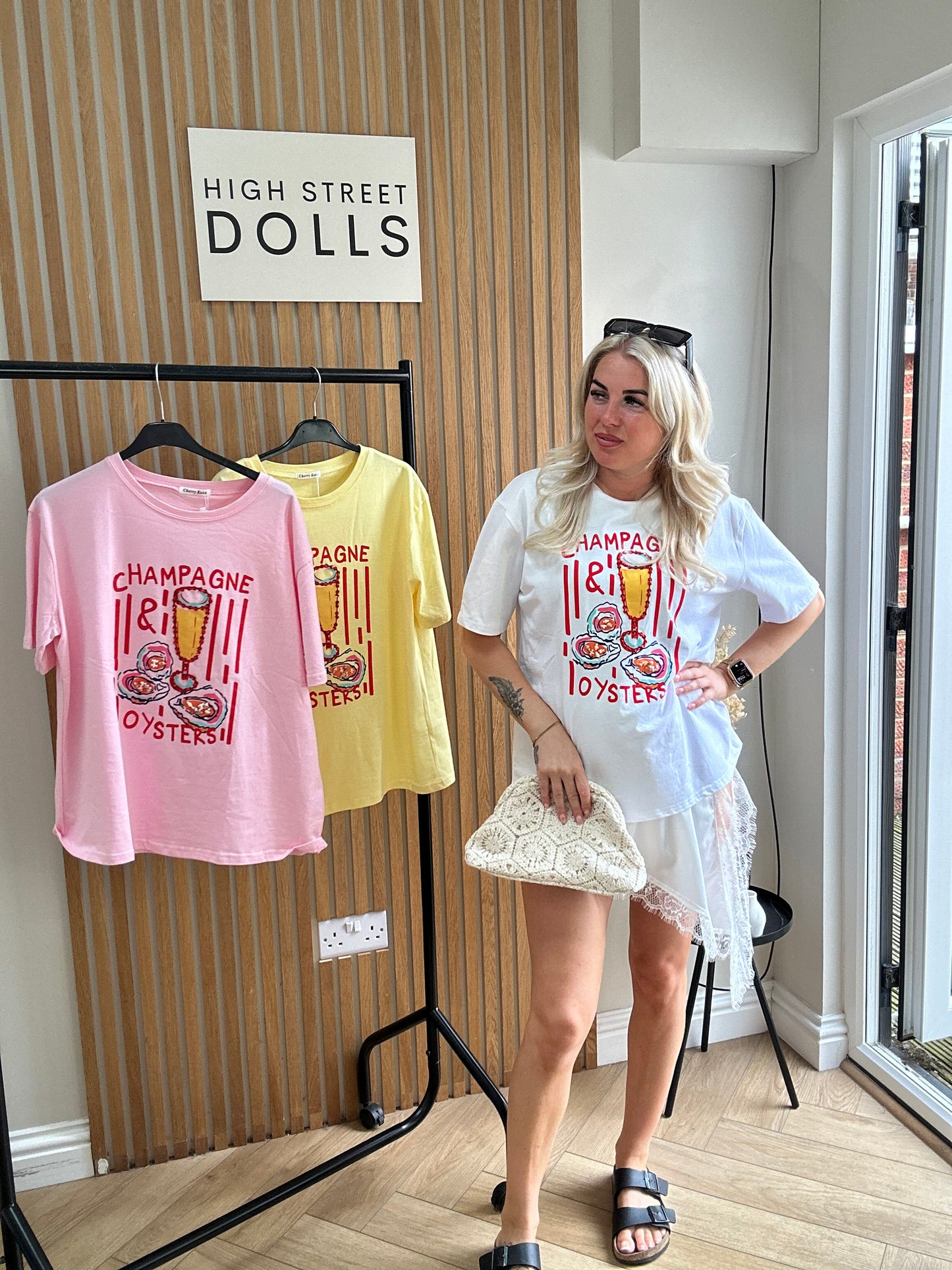 Brunch & Boujee T Shirt Lobster Print Short Sleeves Spring Summer