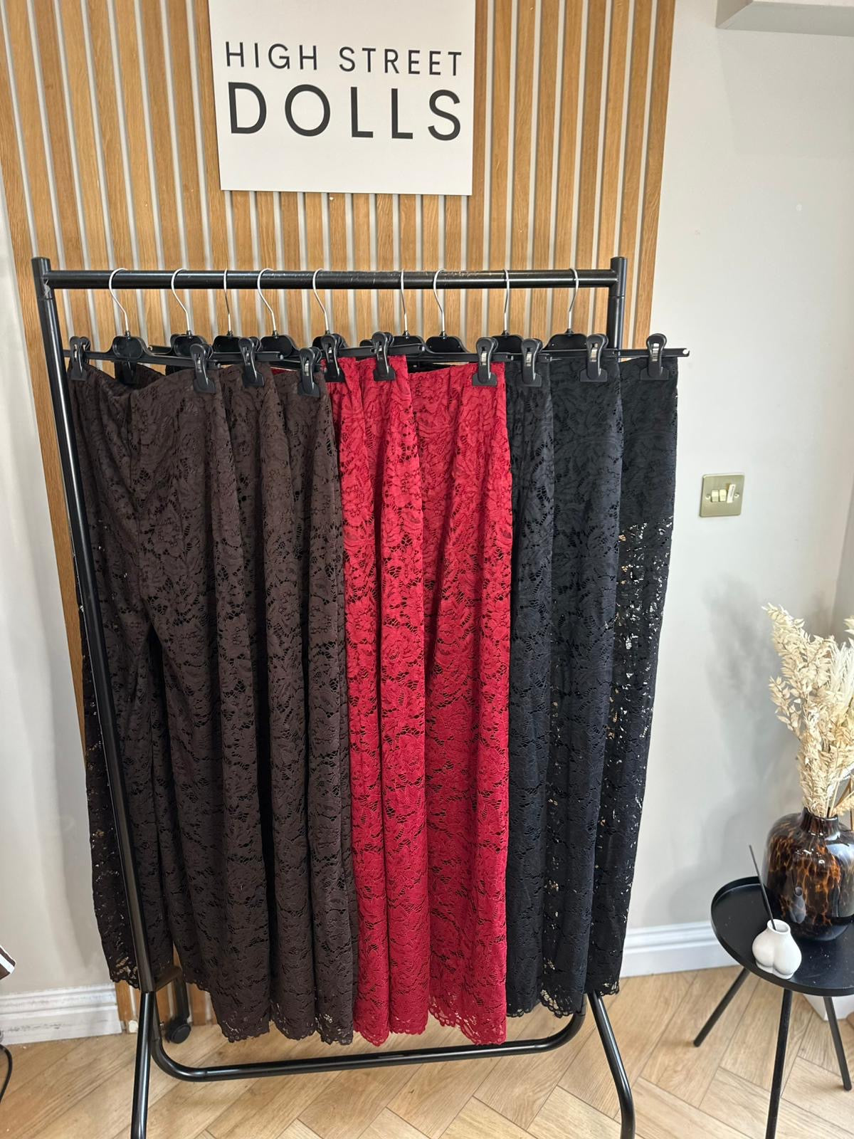 Iris Lace Flare Trousers Evening Wear Autumn Winter Built in Shorts