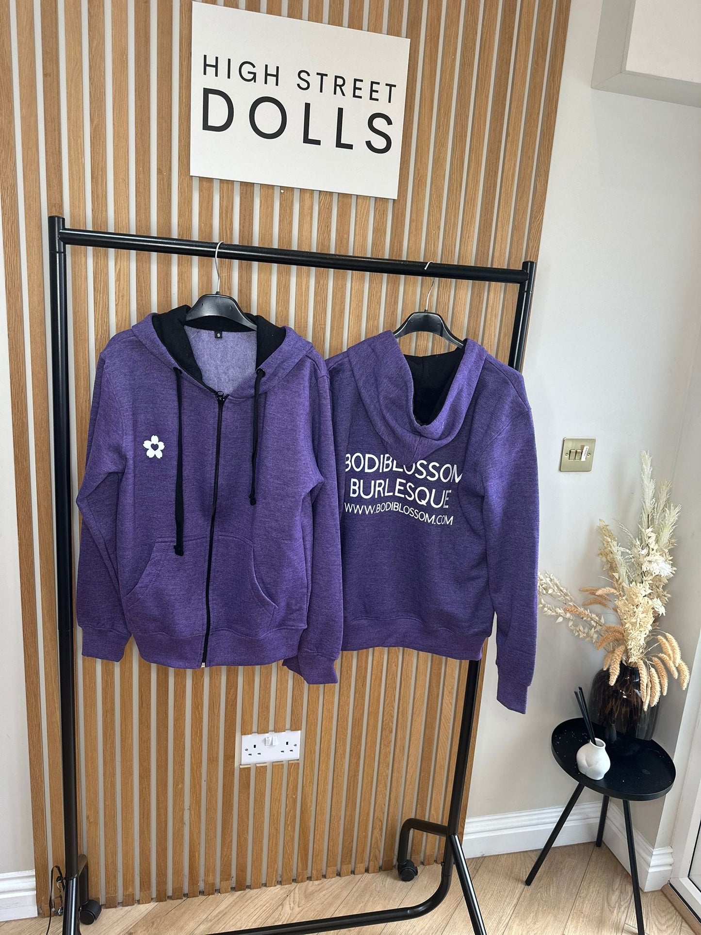 BodiBlossom Purple Zip up Hoodie Dancewear