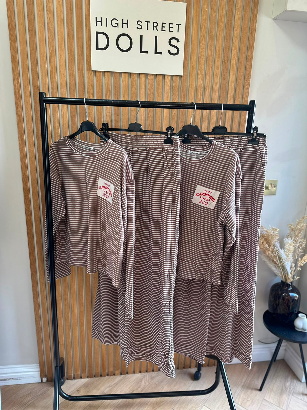 Tori Striped Lounge Set – Women’s Co-Ord Loungewear, Autumn Winter, Soft Lightweight Fabric