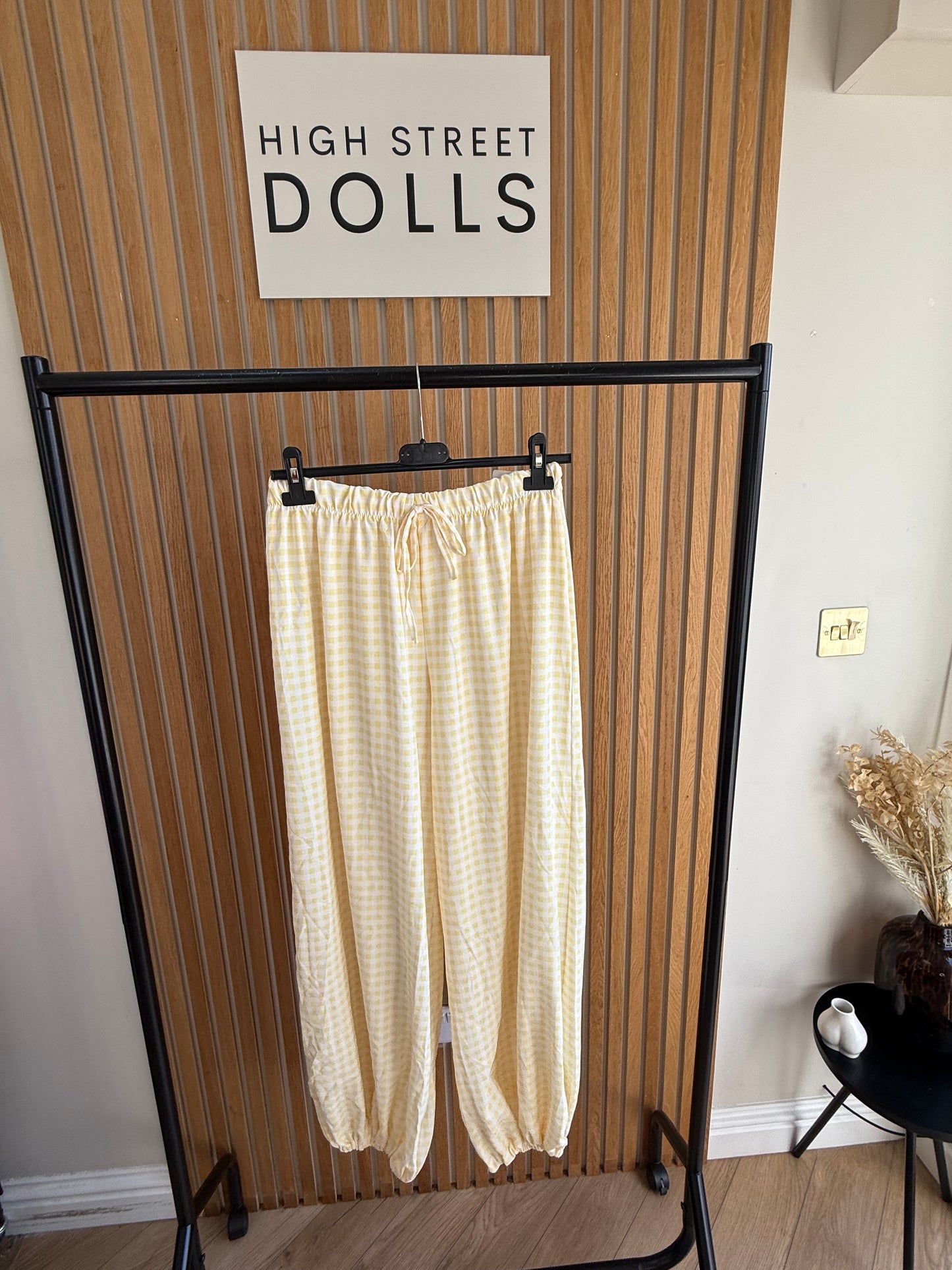 Colette Harem Trousers Gingham Material Women’s Summer Holiday Light Weight