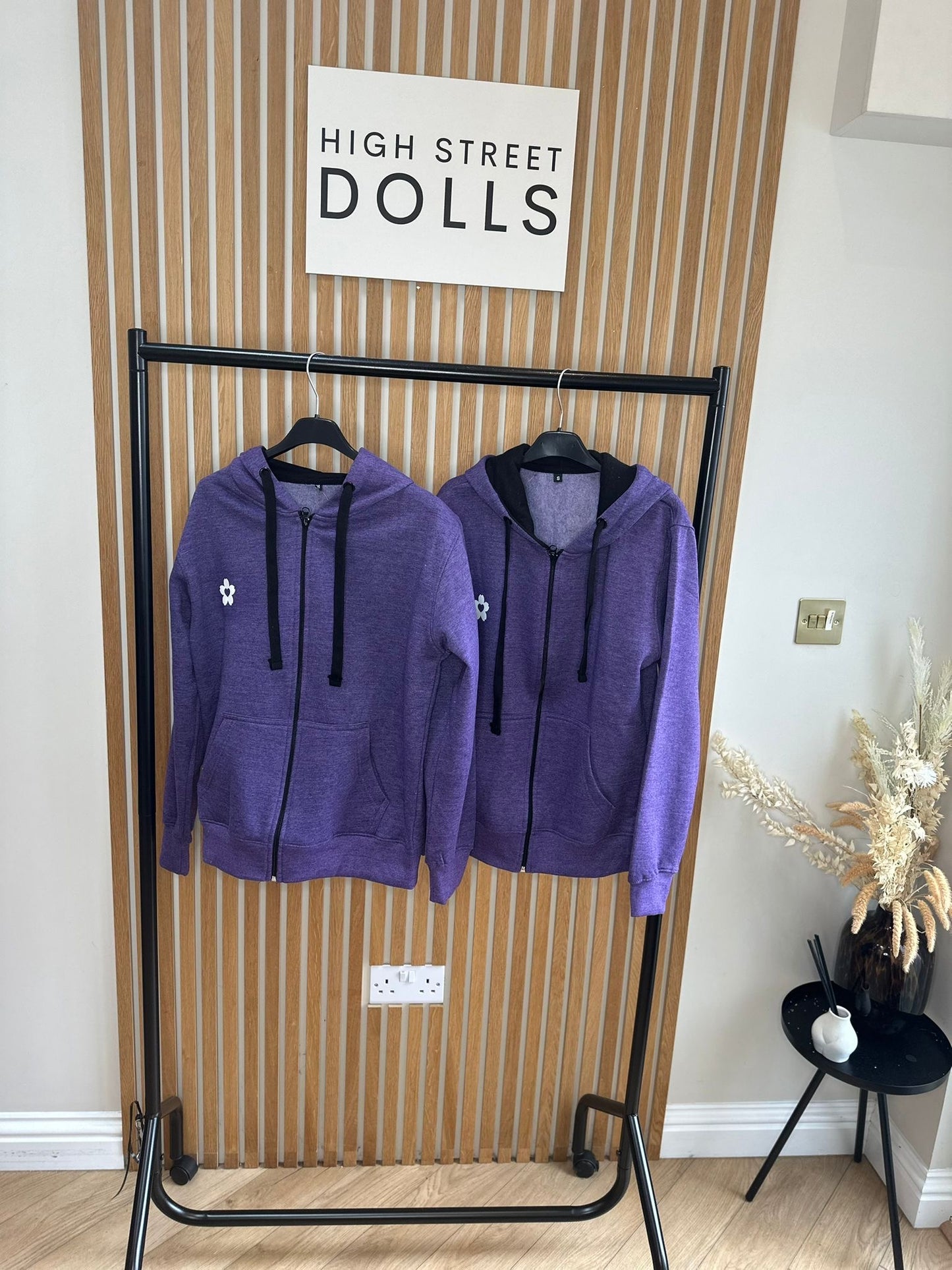 BodiBlossom Purple Zip up Hoodie Dancewear