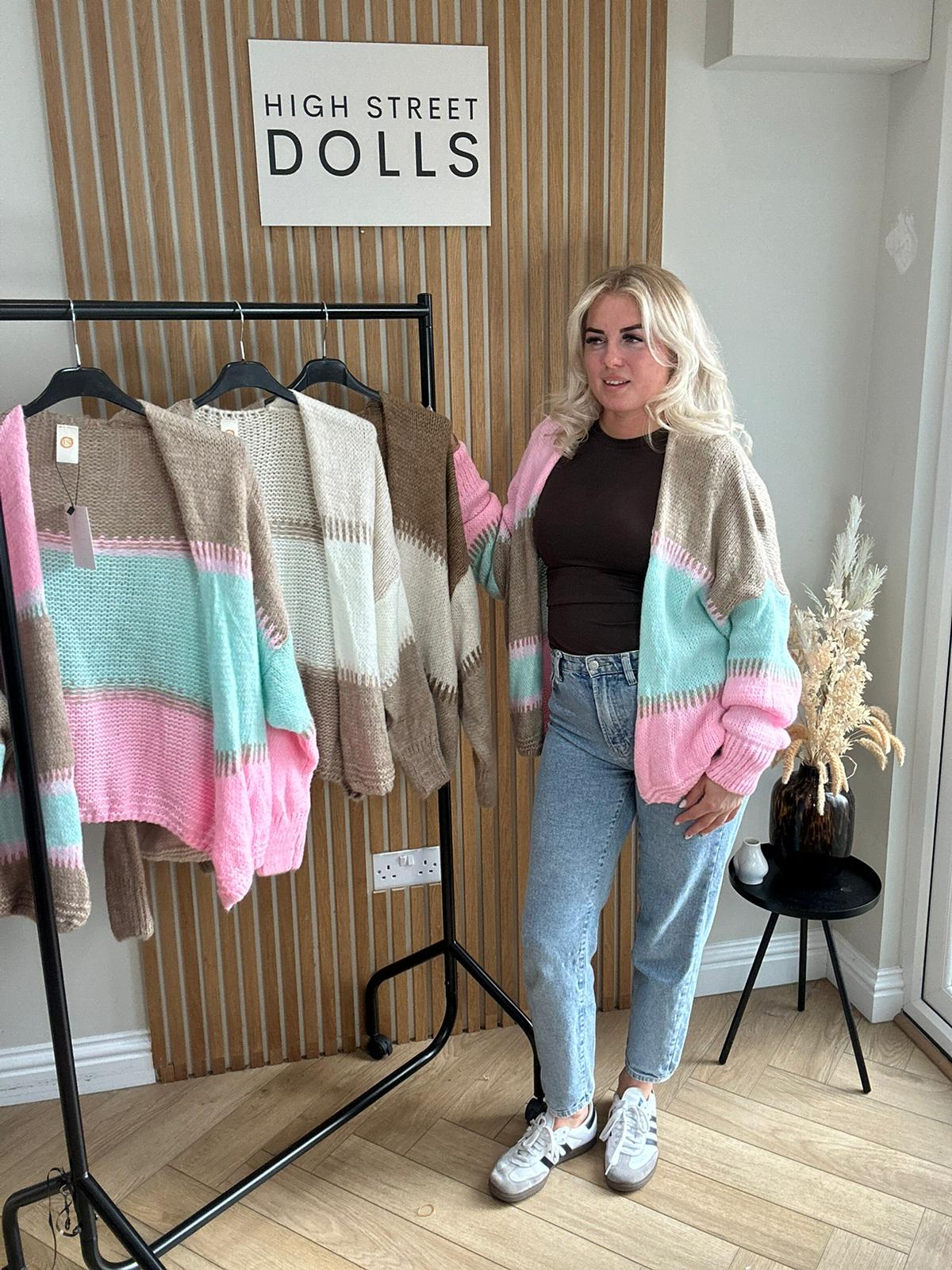 Cecilia Patchwork Knitted Cardigan