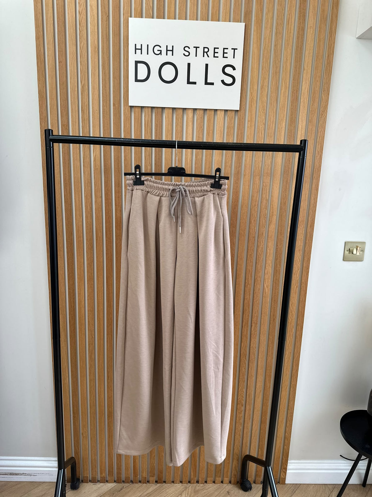Evie Women’s Wide Leg Trousers Joggers with Drawstring Waist – Autumn Winter