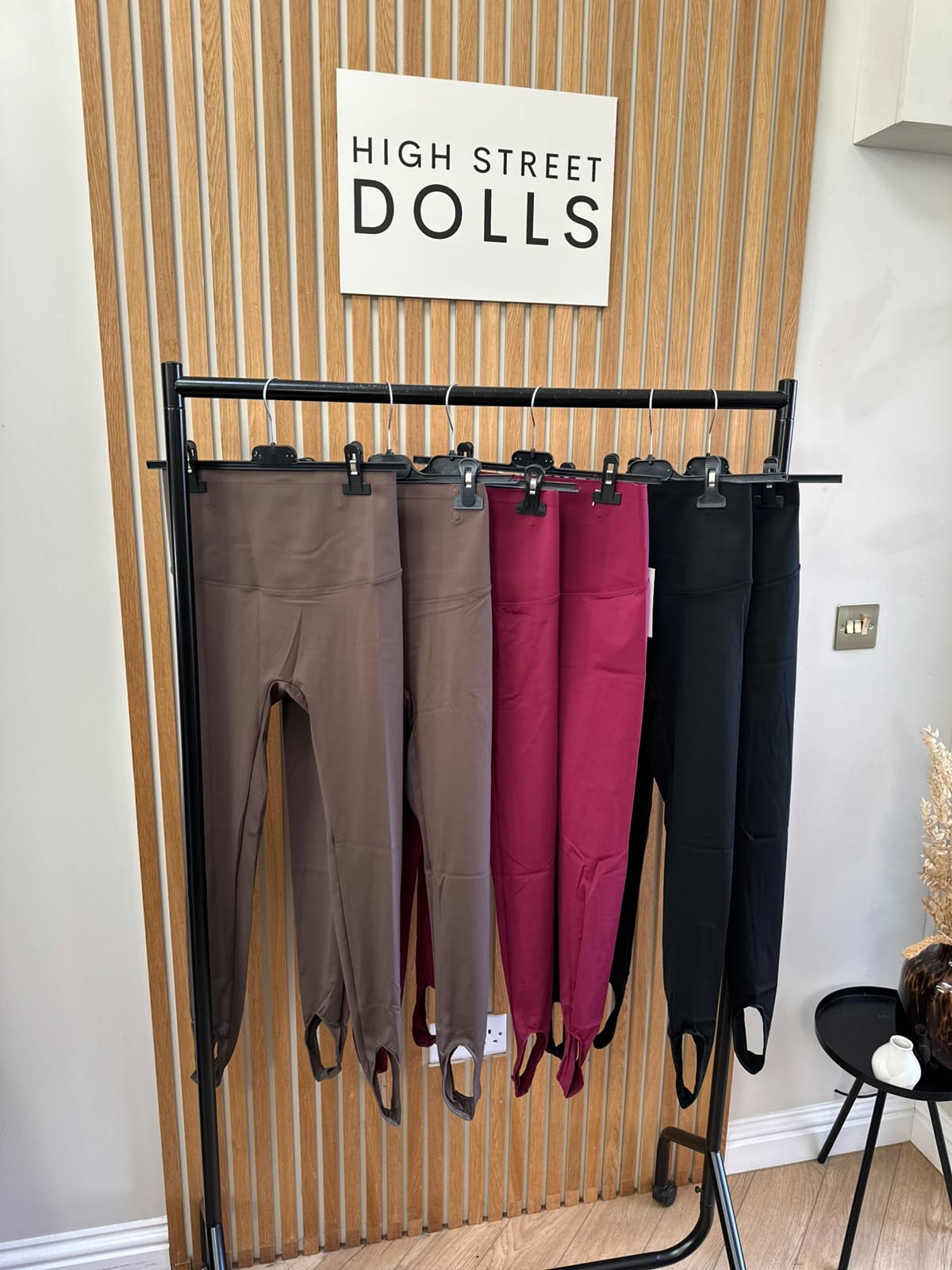 Lucia Sculpting Stirrup Leggings Lycra Material – High Waisted Autumn Winter