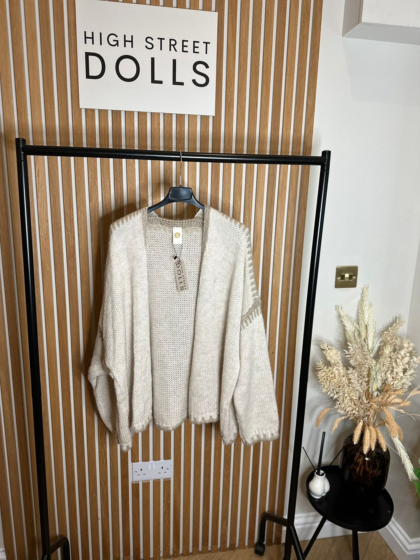 Cream TwoTone Cardigan