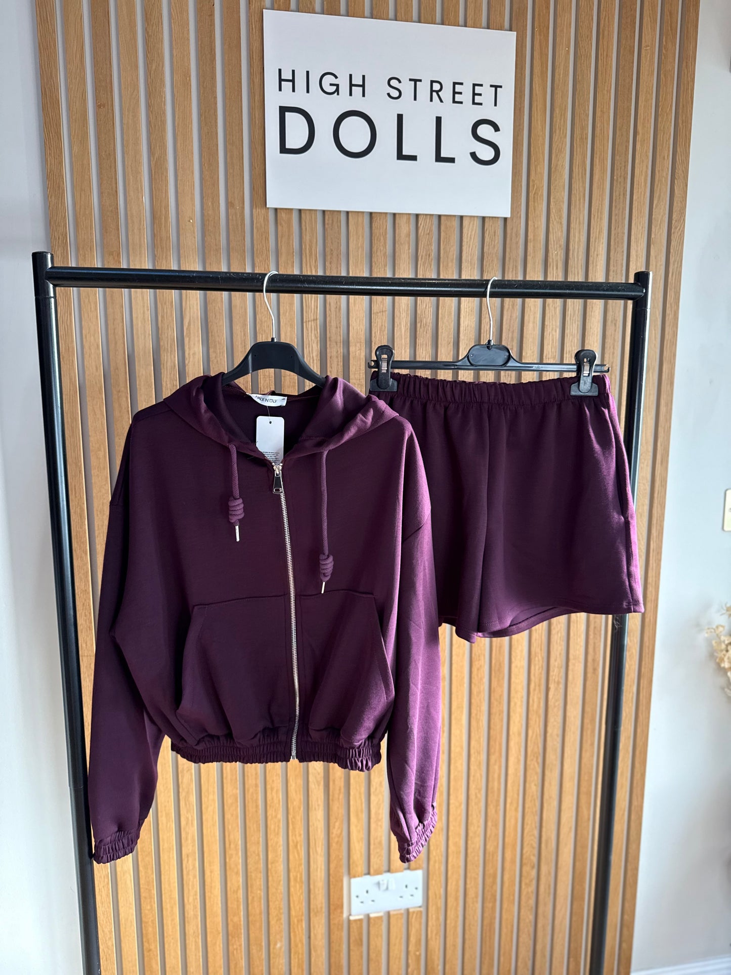Frankie Zip Up Hoodie and Shorts Womens Co Ord Two Piece Summer Autumn
