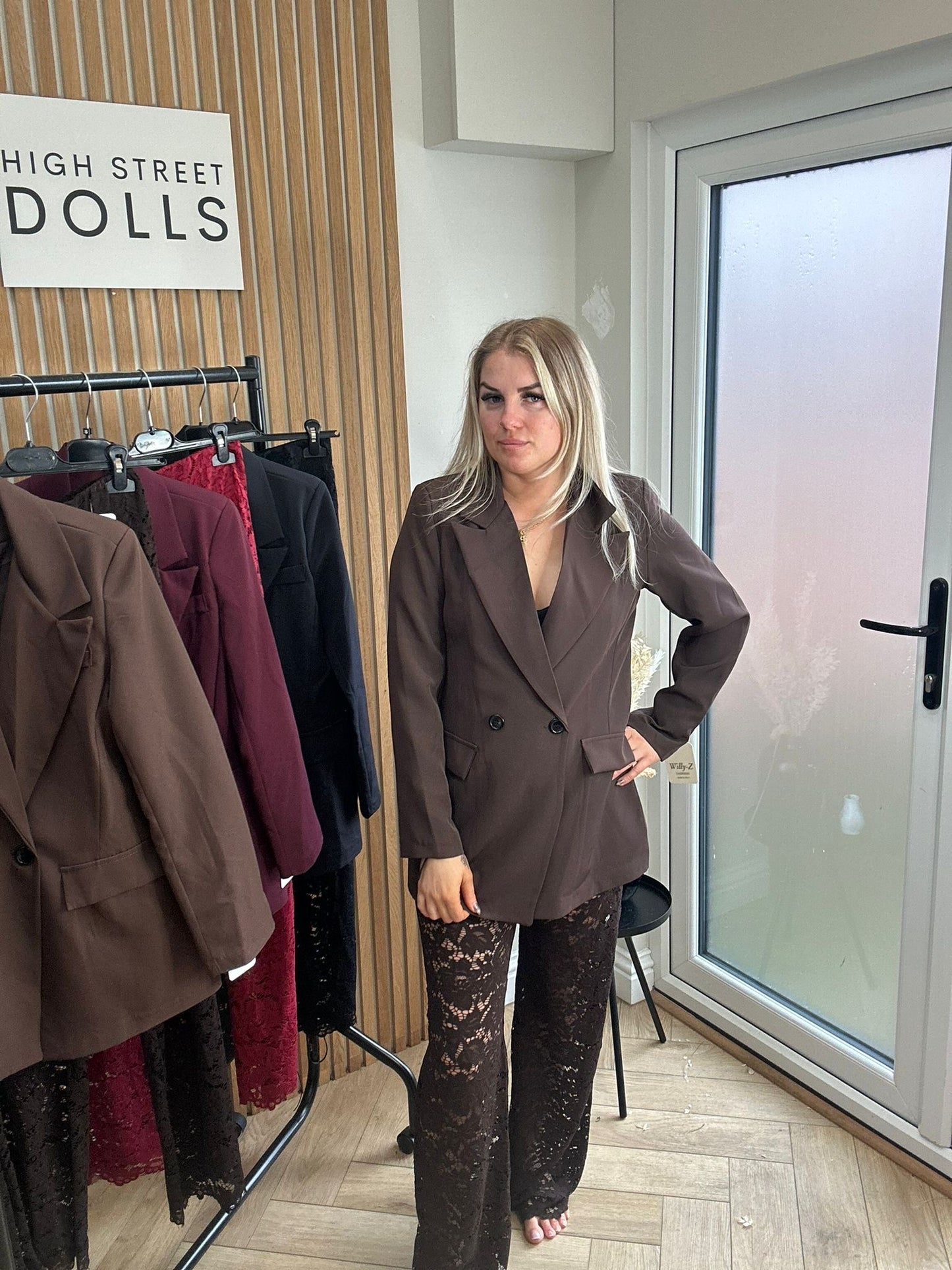 Vivian Oversized Blazer Double Breasted Daywear Evening Wear Autumn Winter