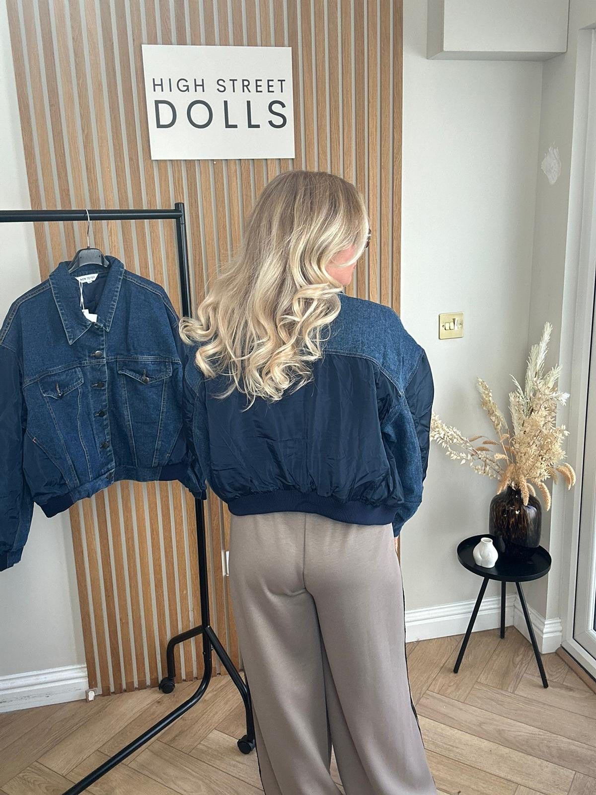 Odell Denim Bomber Jacket Jean Jacket Coat
